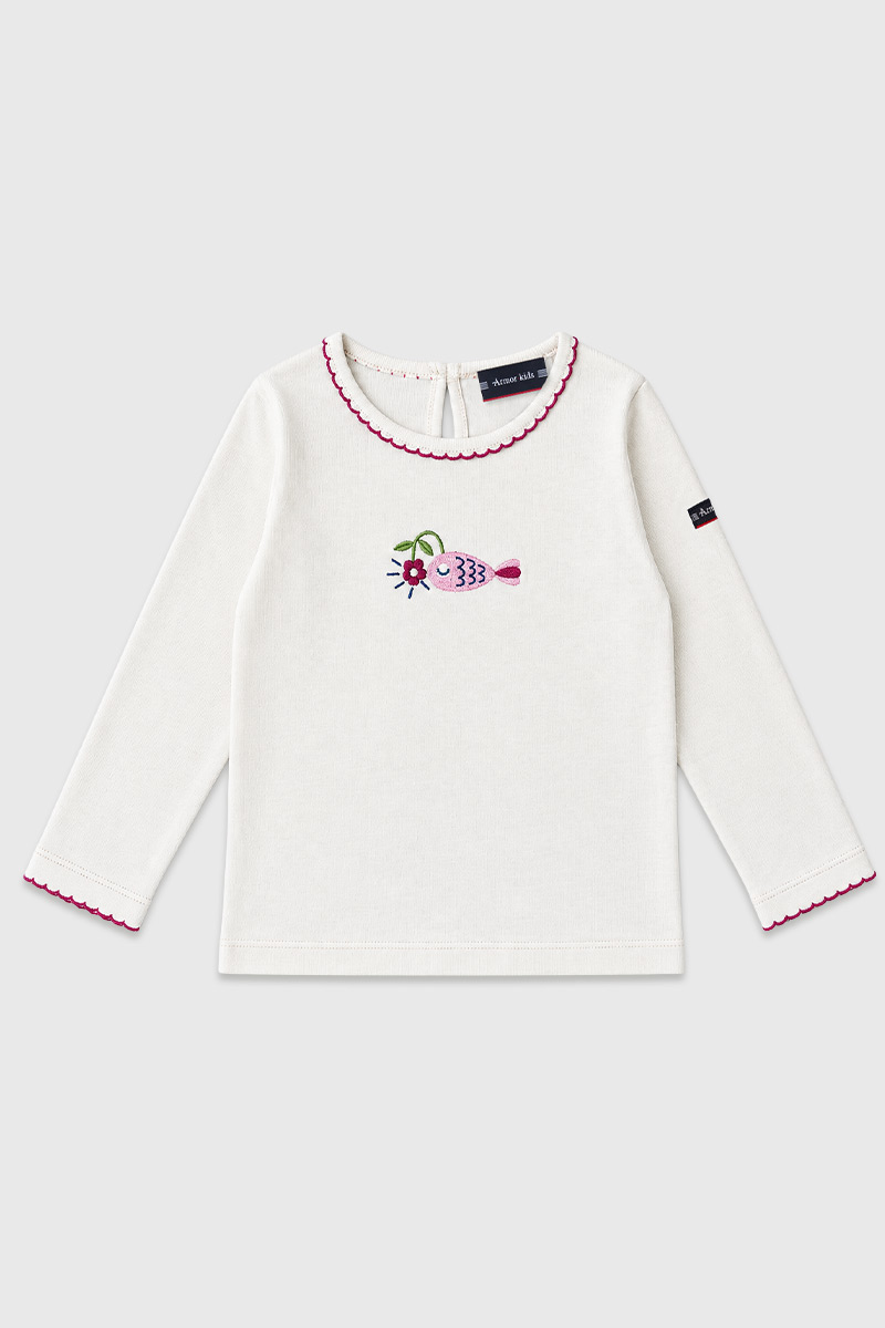 T-shirt côte 1x1 Kids - coton, ARMOR-LUX