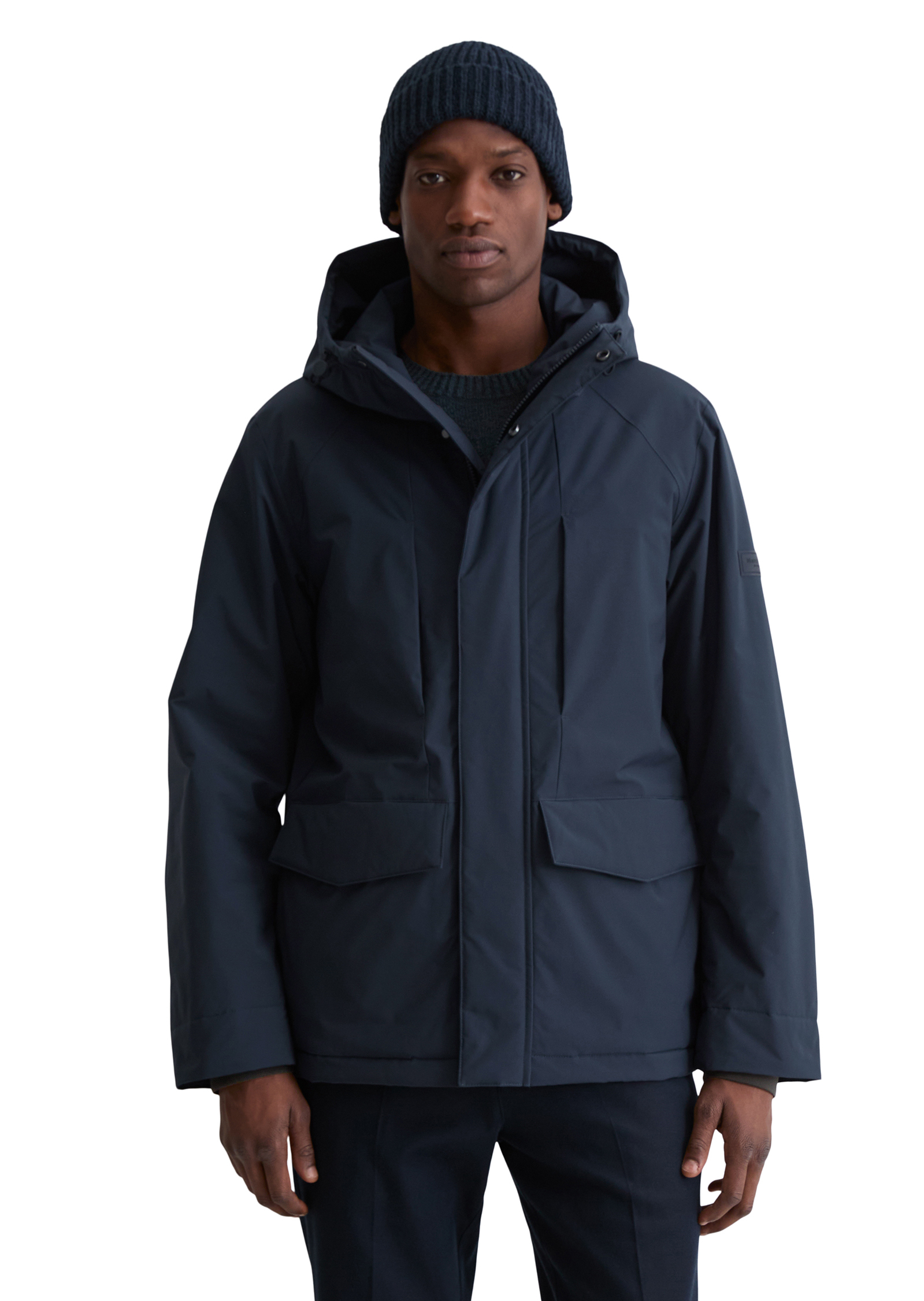 Veste à capuche MOP x Function en matériau Performance imperméable, MARC O'POLO