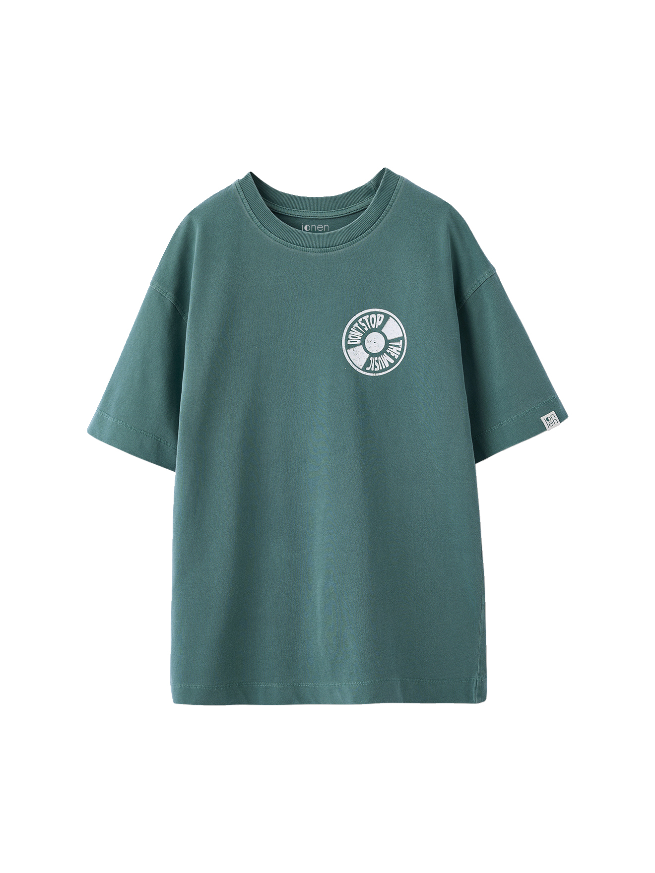 T-shirt motif devant/dos effet délavé, JONEN