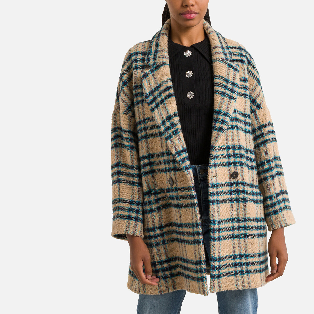 manteau bash peau lainée