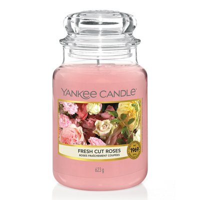 Original Large Jar Fresh Cut Roses YANKEE CANDLE