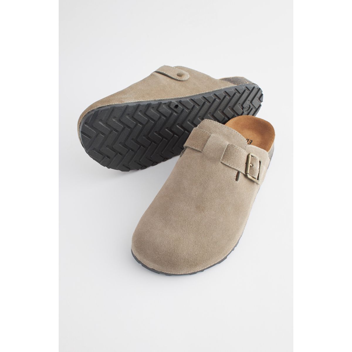 Mules En Daim Marron Lands' End Pour Femme - Taille US 7.5 B - Occasion Excellent état