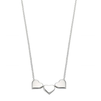 Silver Triple Heart Necklace BEGINNINGS