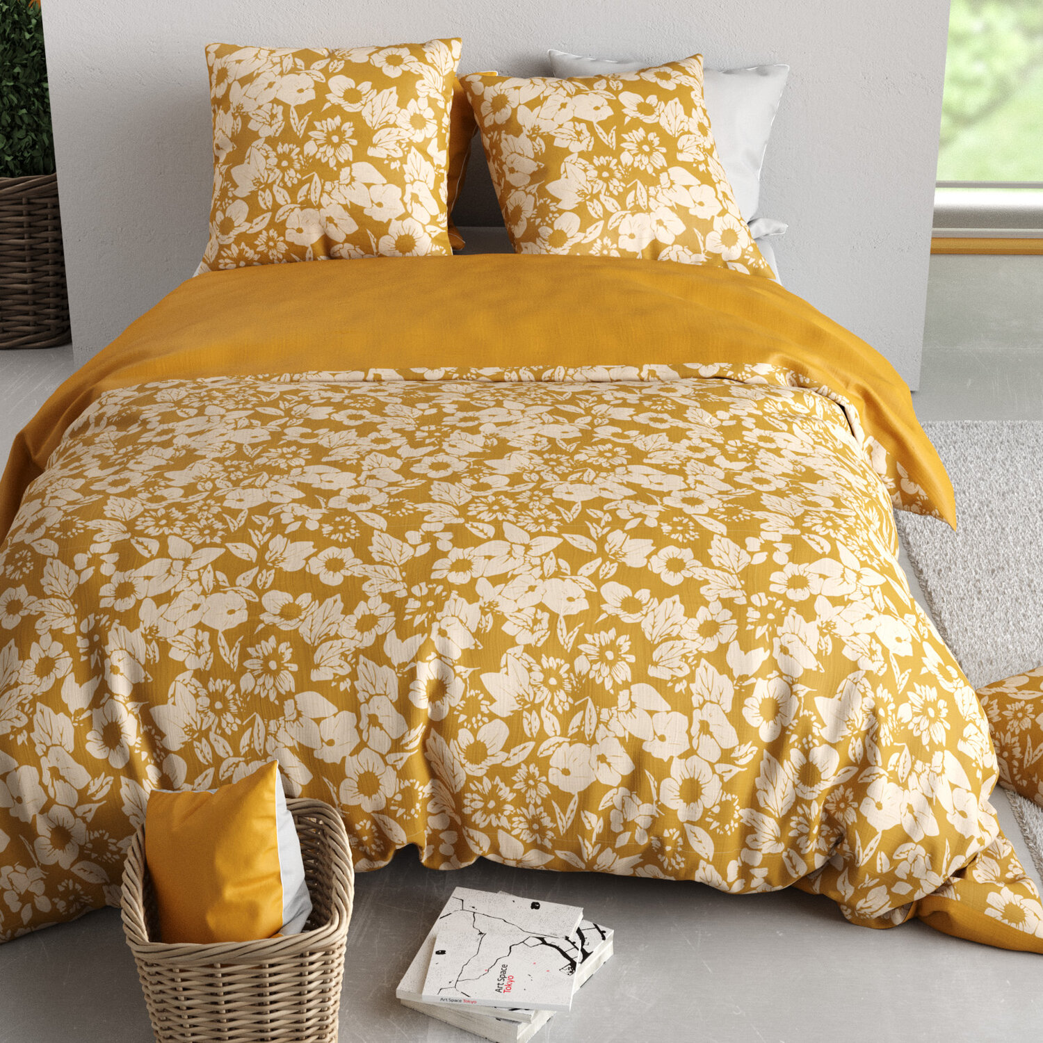 Parure housse de couette en coton, Molly, C DESIGN HOME TEXTILE