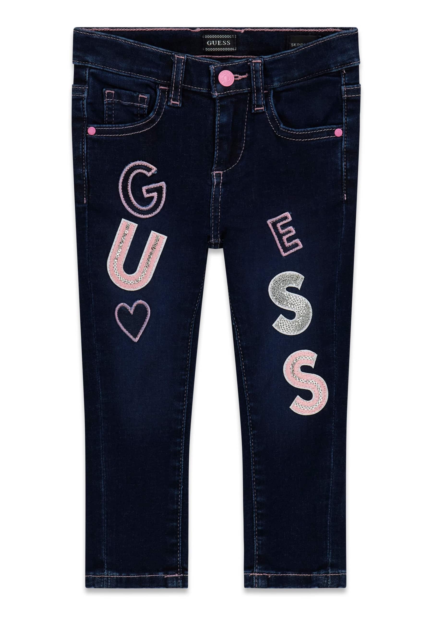 Jean Skinny Avec Écusson Logo, GUESS KIDS