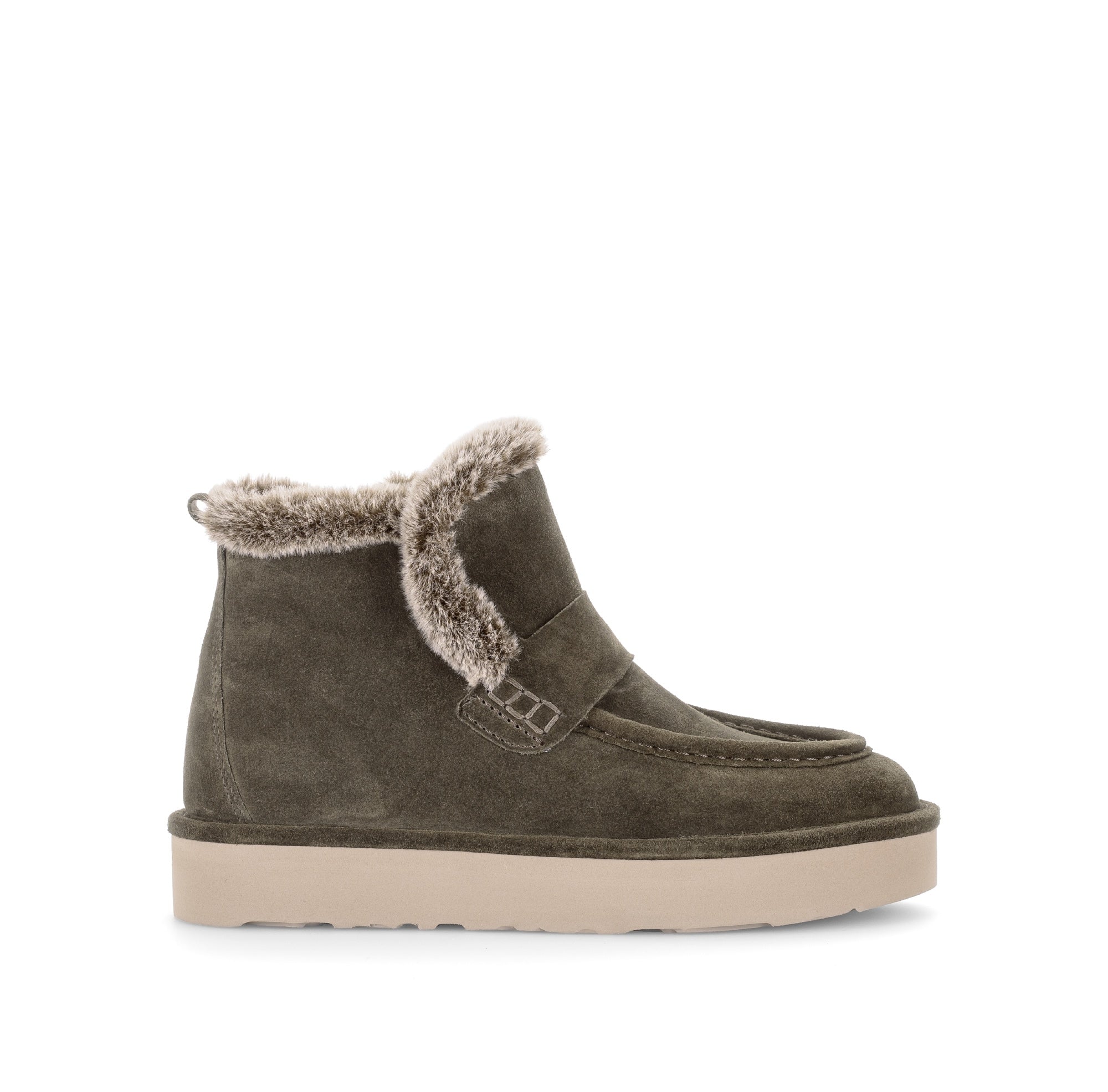 Bottines en cuir à talon compensé, GABOR