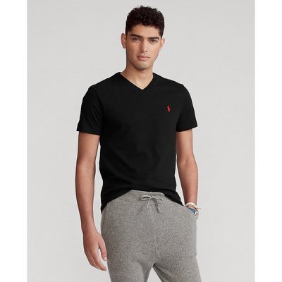 Cotton Jersey T-Shirt with V-Neck POLO RALPH LAUREN