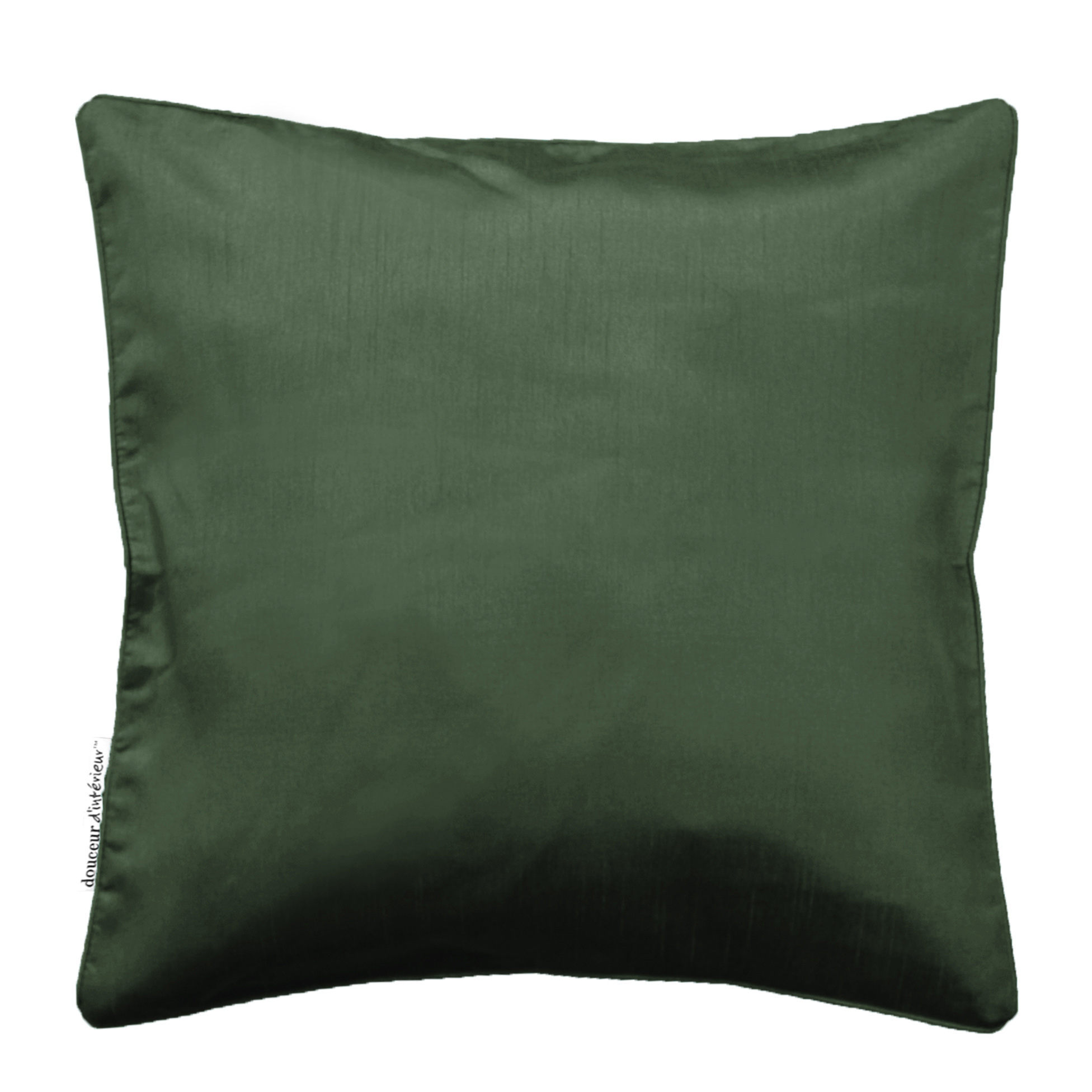 Housse de coussin Uni Shana Kaki 40 x 40 cm, EDEN
