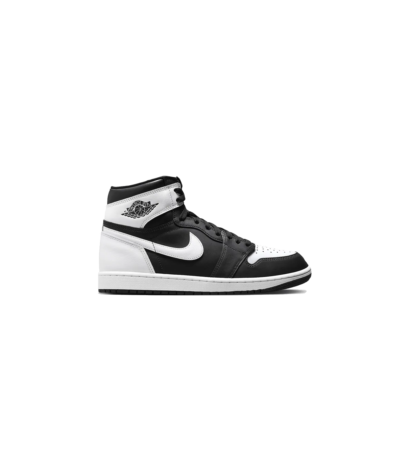 Baskets air jordan 1 retro high og blanc black white Nike La Redoute