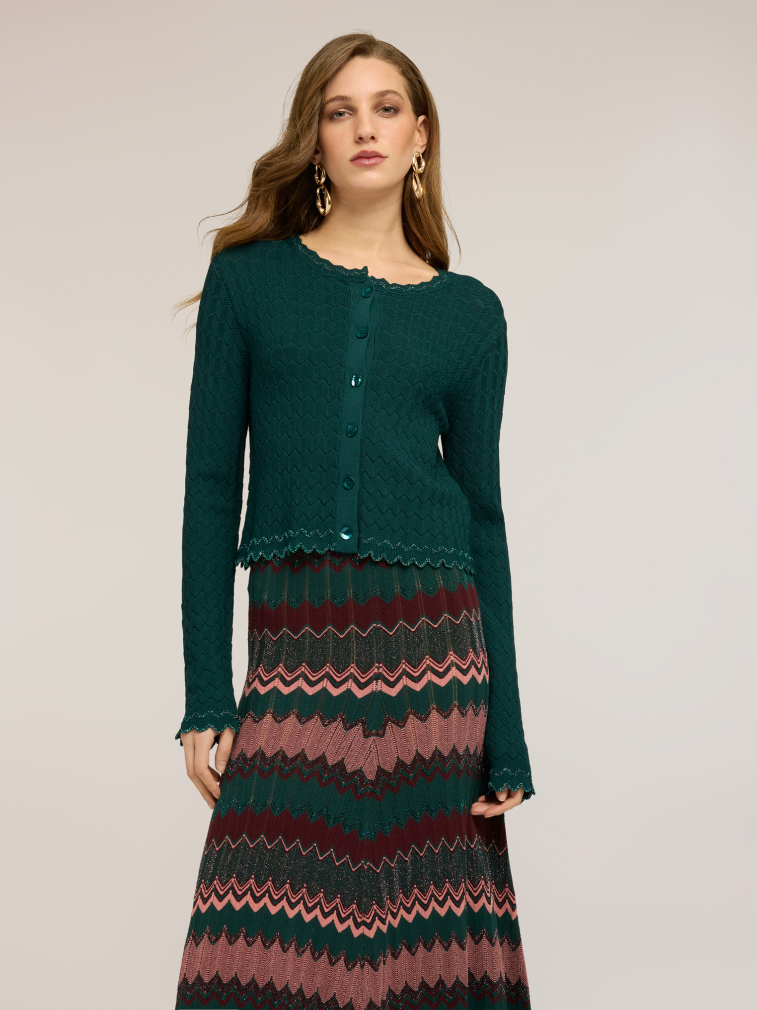 Cardigan court effet dentelle, MOTIVI