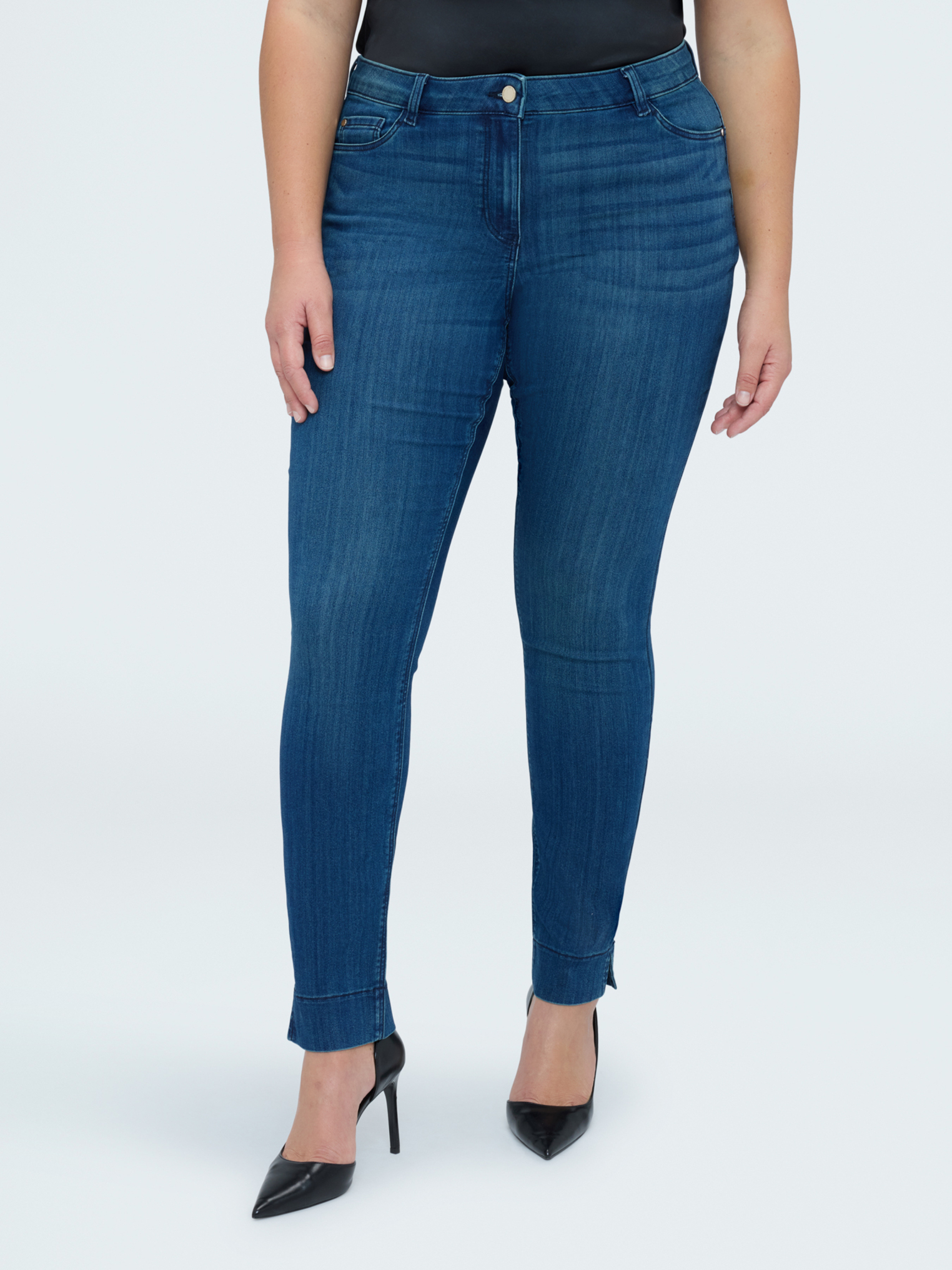 Jean Skinny lavage bleu effet délavé, FIORELLA RUBINO