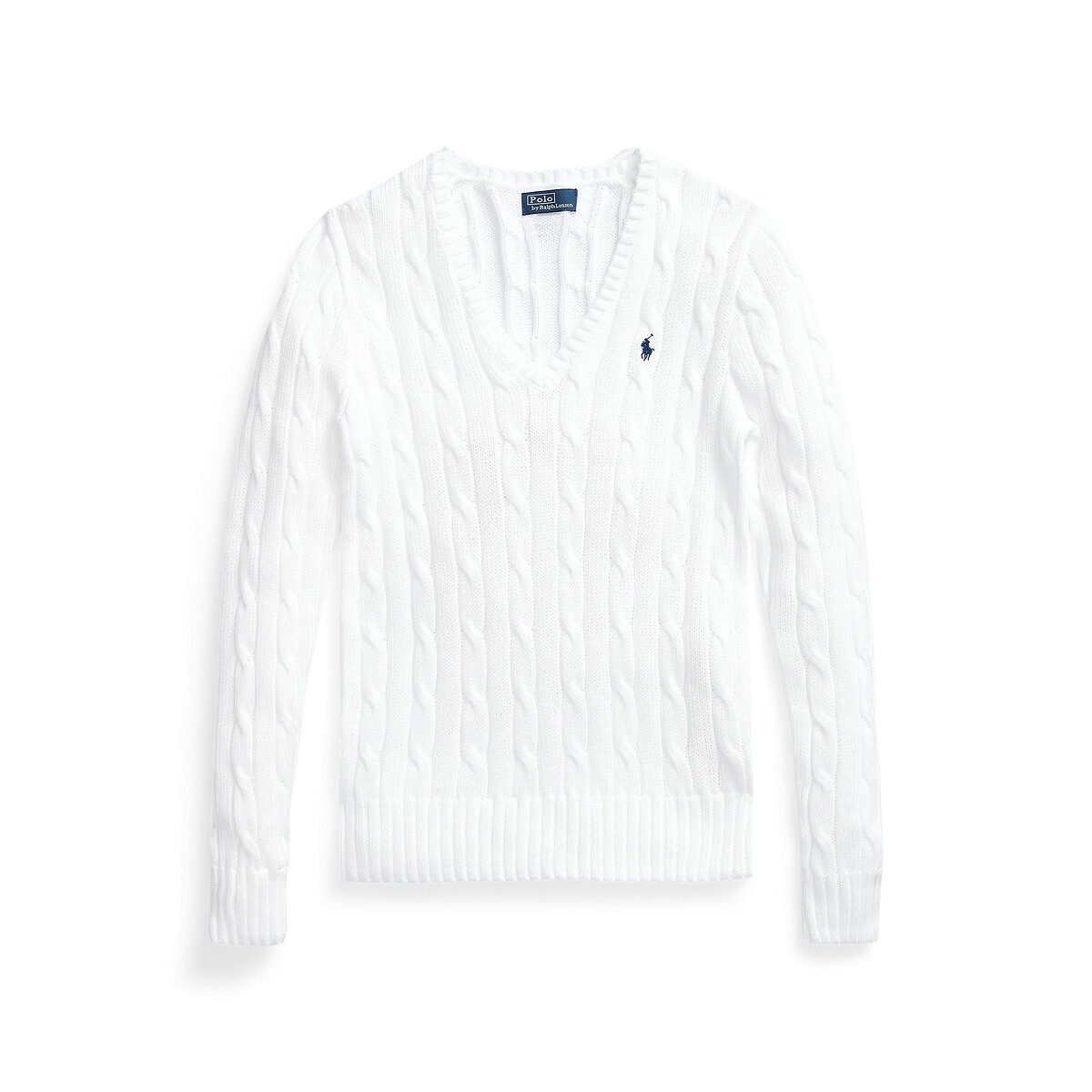 Ralph lauren white deals crew neck sweater