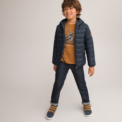 Recycled Lightweight Padded Jacket with Hood, 3-14 Years LA REDOUTE COLLECTIONS
