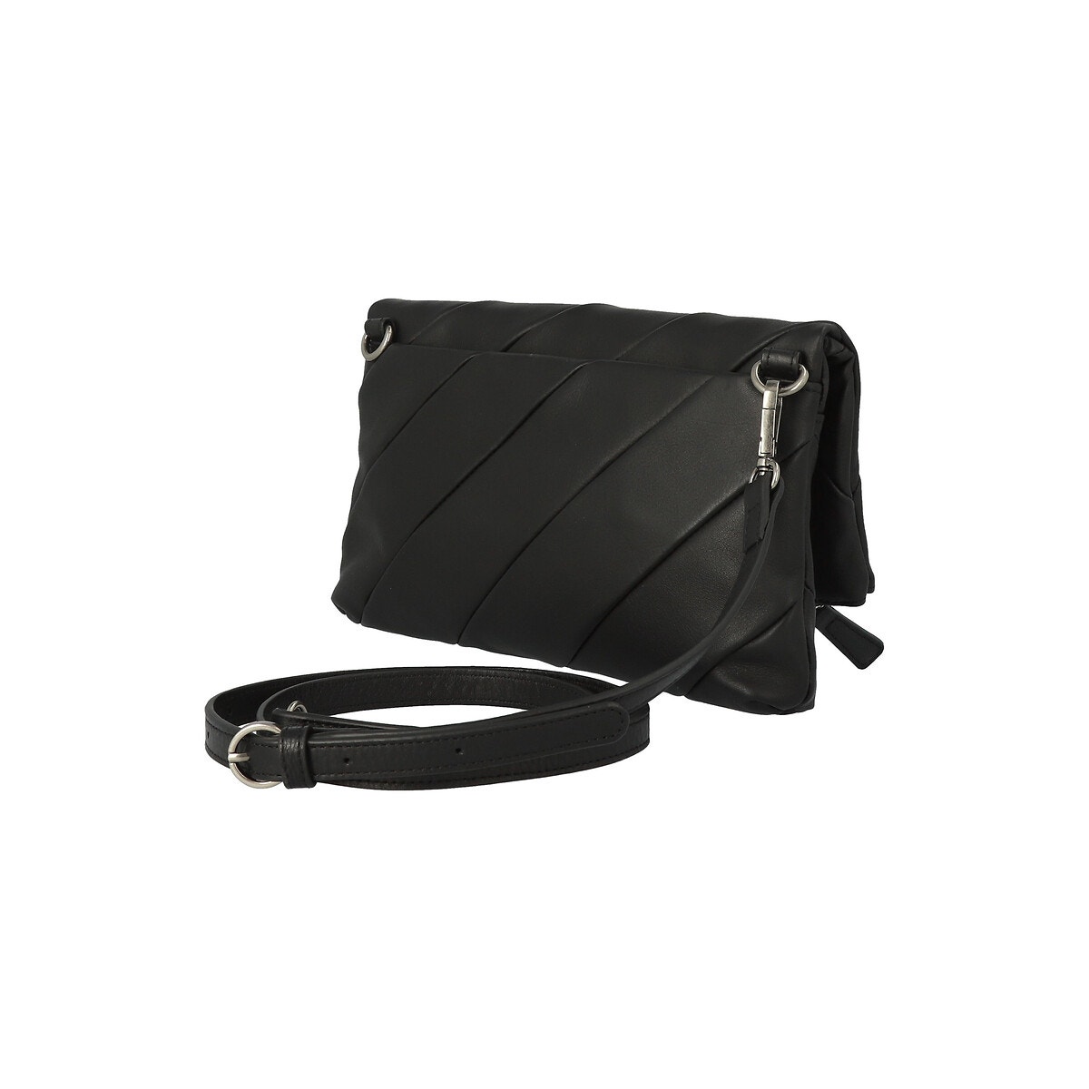 Sac pochette en cuir piper noir Nat Nin La Redoute