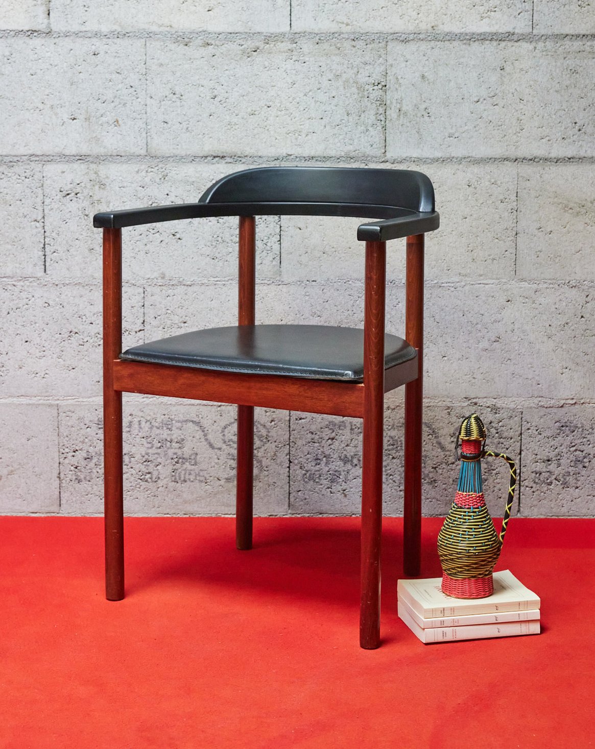 Fauteuil scandinave en bois Jakob N°1275 - Bon état, DEBONGOUT