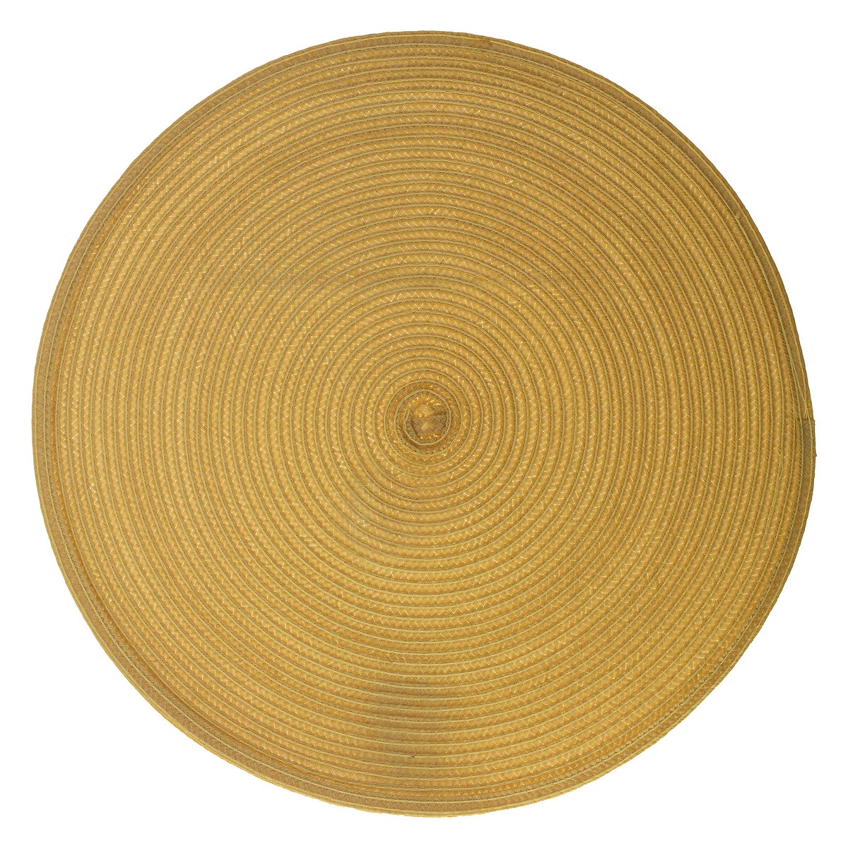 Set de table tresse rond moutarde, EDEN