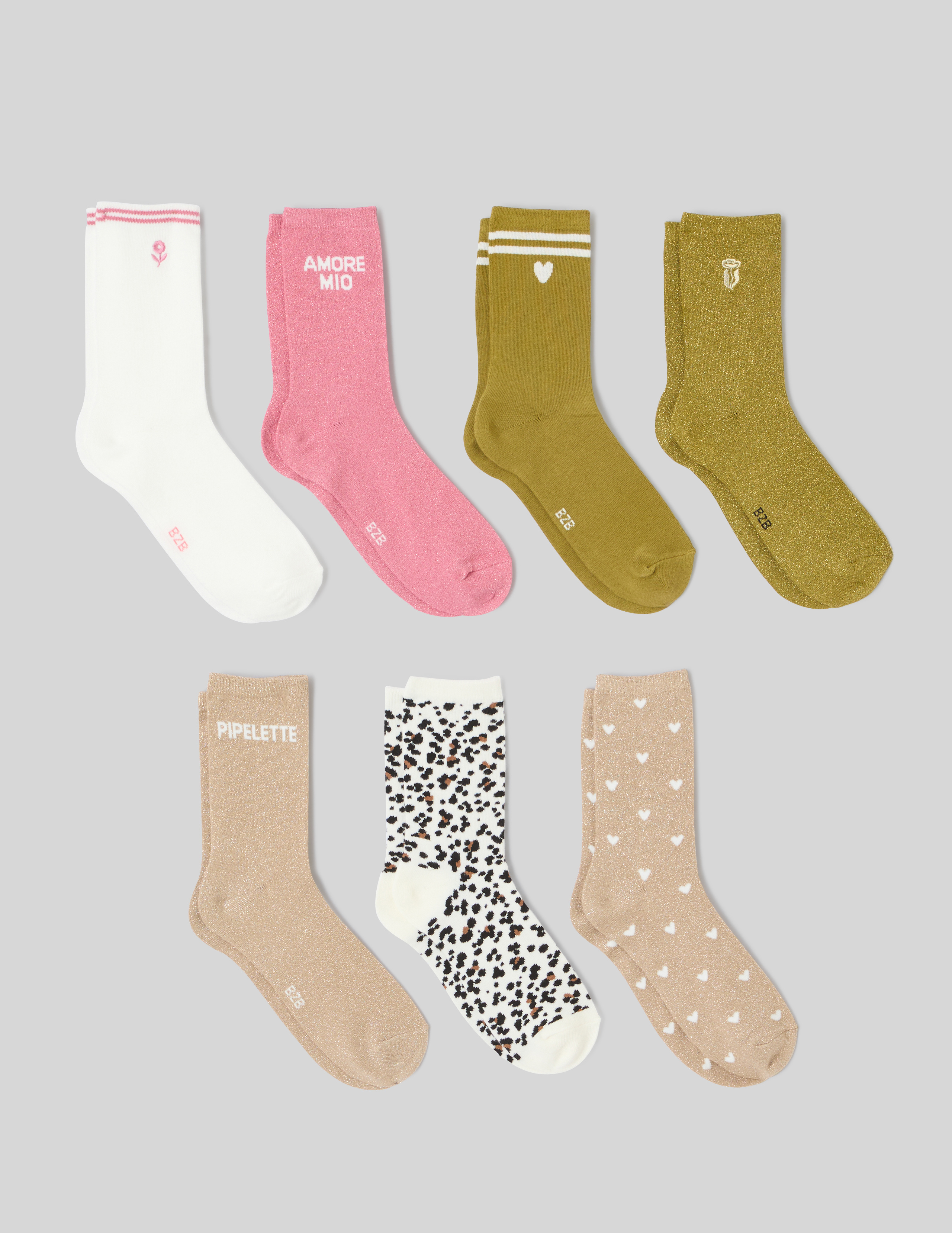 Lot de 7 paires de chaussettes, BZB