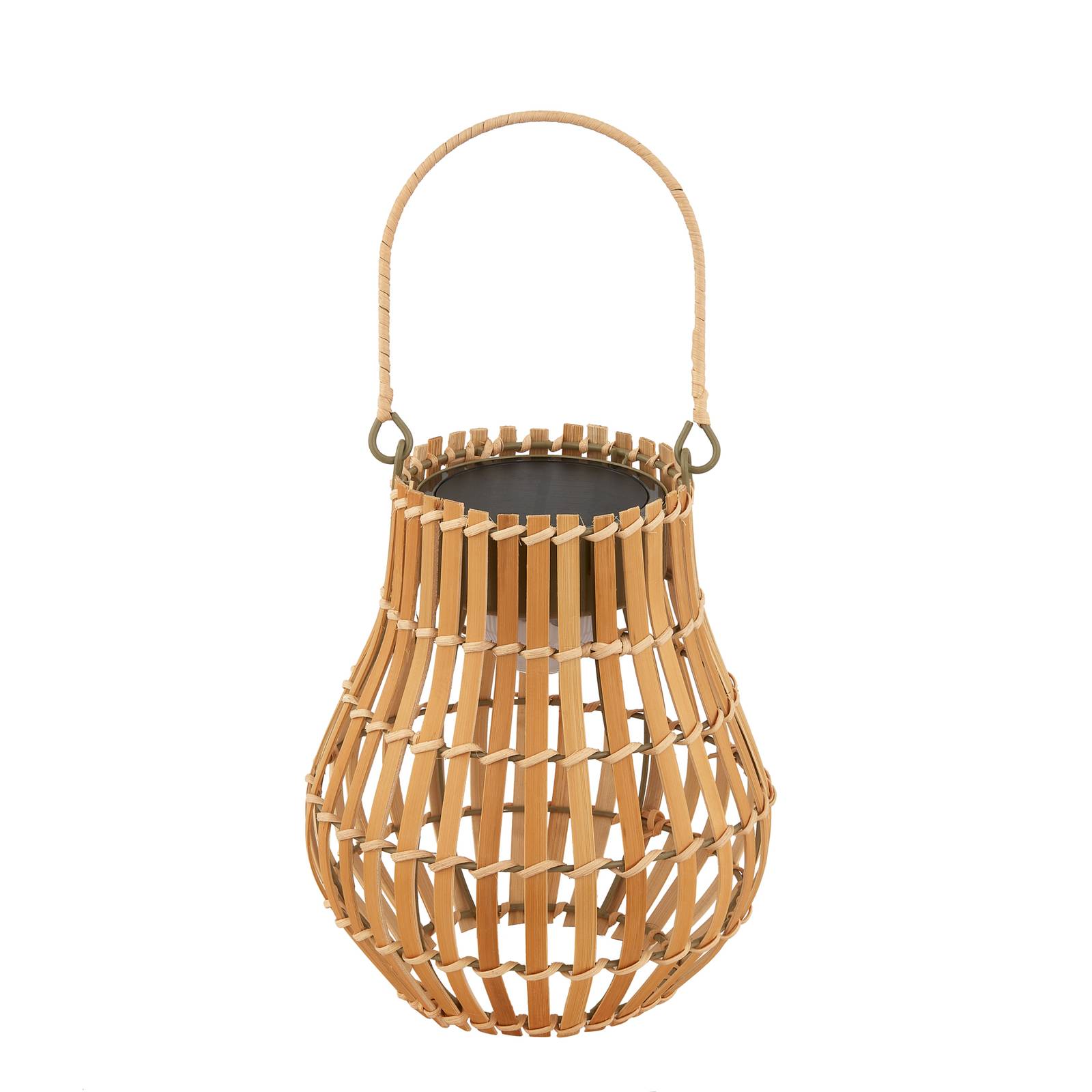Lampe solaire extérieur en bambouLED, Amaria, LINDBY