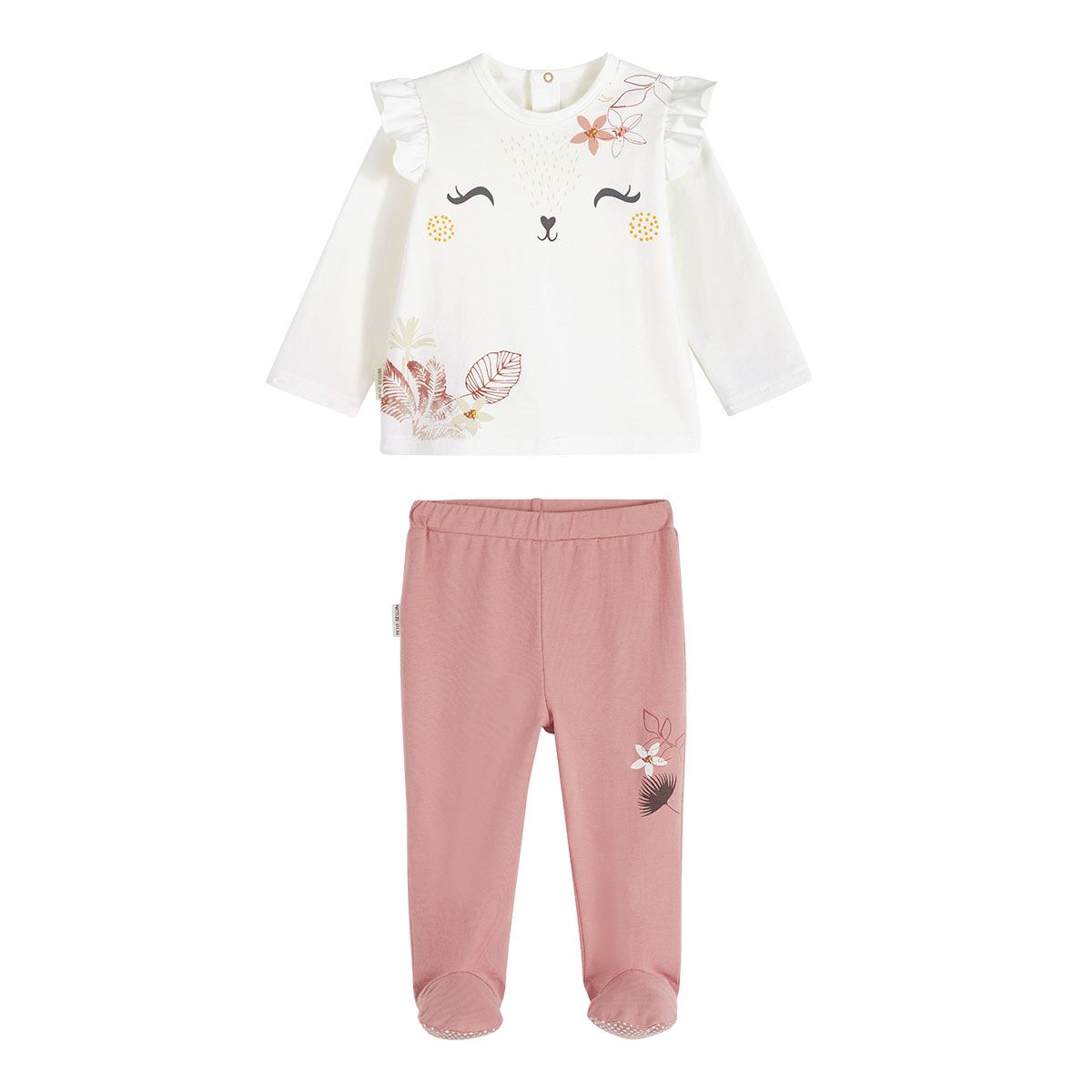 Kit Naissance Bébé 3 Pièces - Pyjama, Body, Doudou Panda - Coton Bio, Label OEKO-TEX - Pour Nouveau-né - 10
