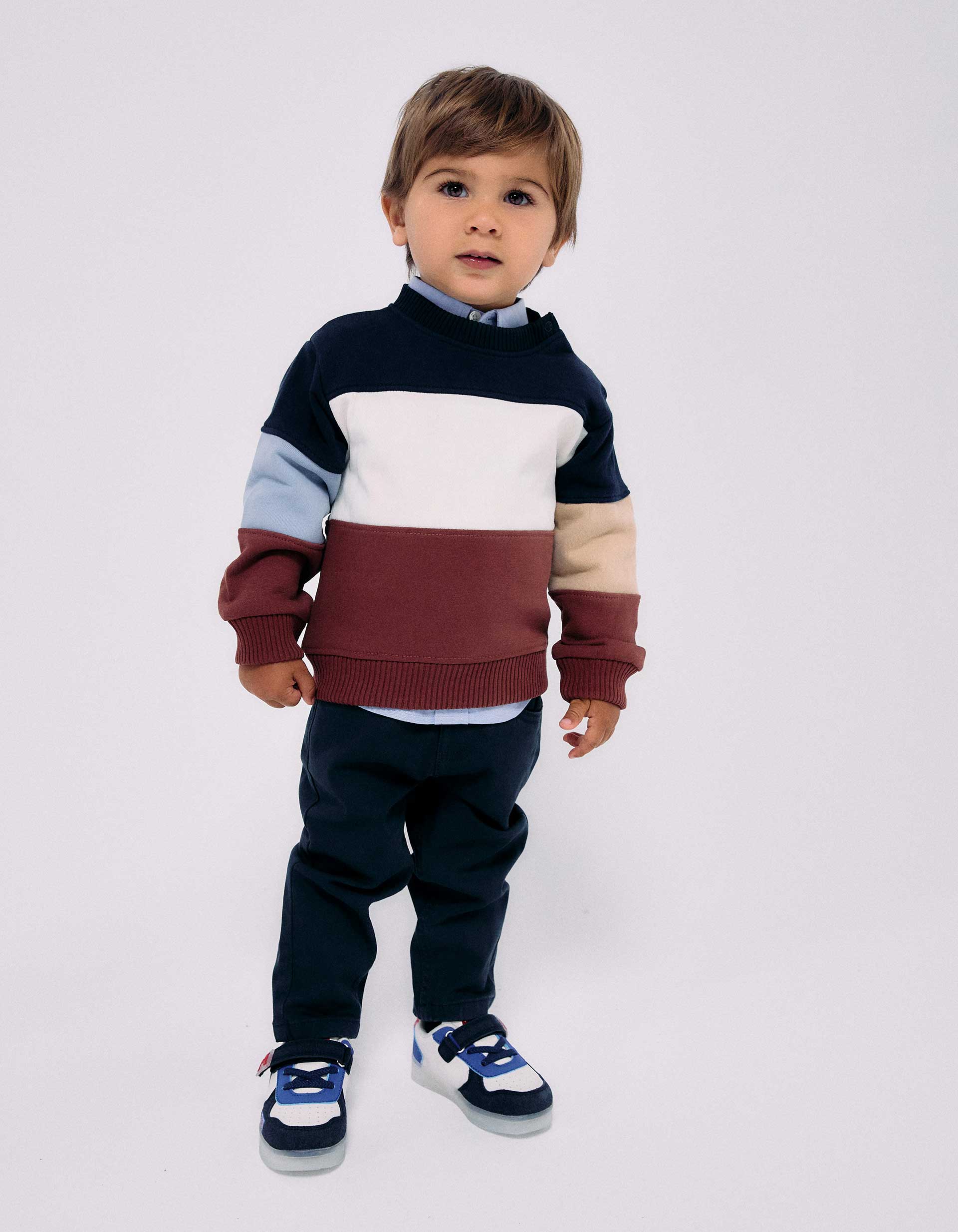 Sweat en coton avec bloc de couleurs, ZIPPY