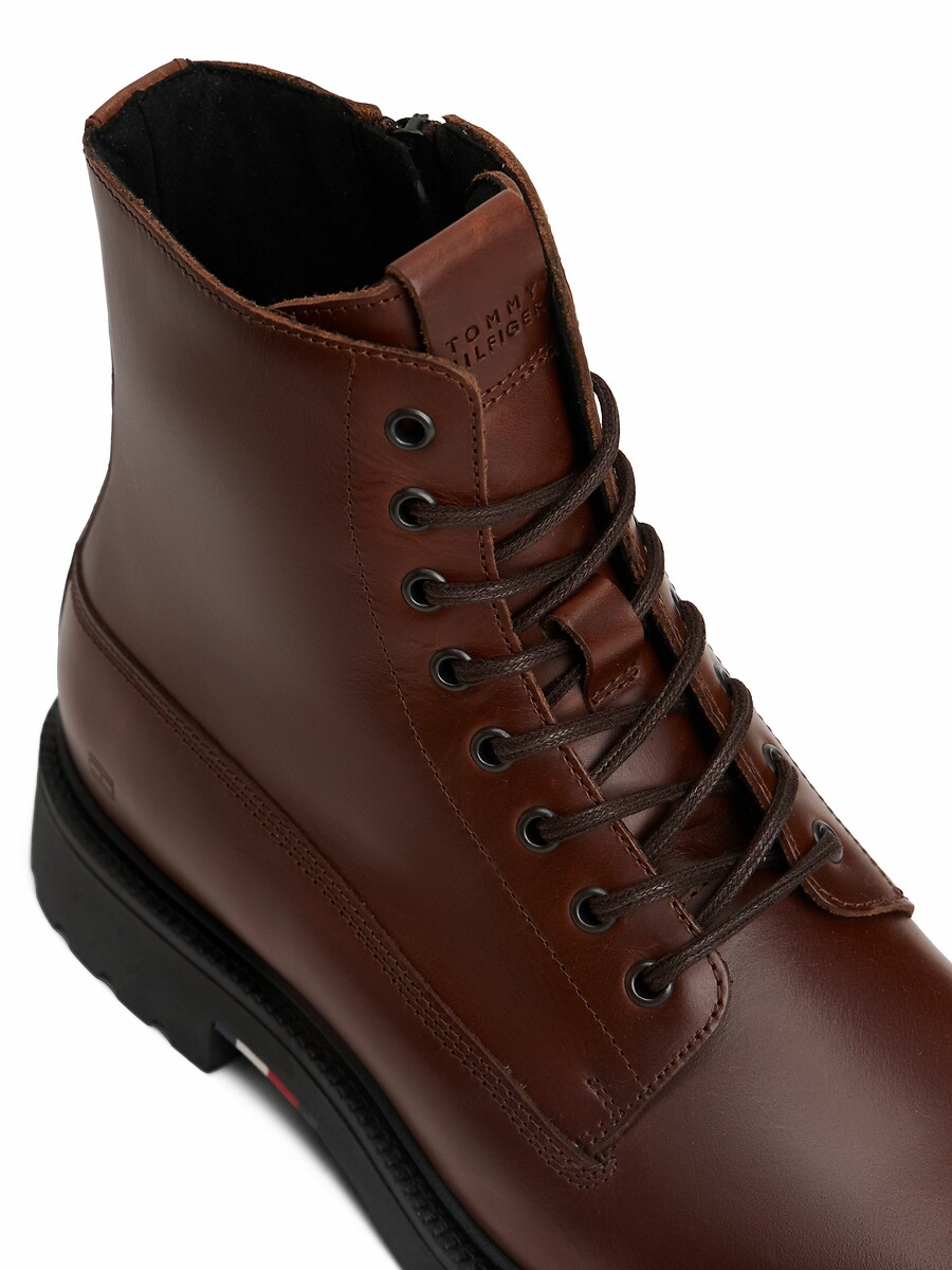 Tommy Hilfiger Botines de piel con cordones — foto 6