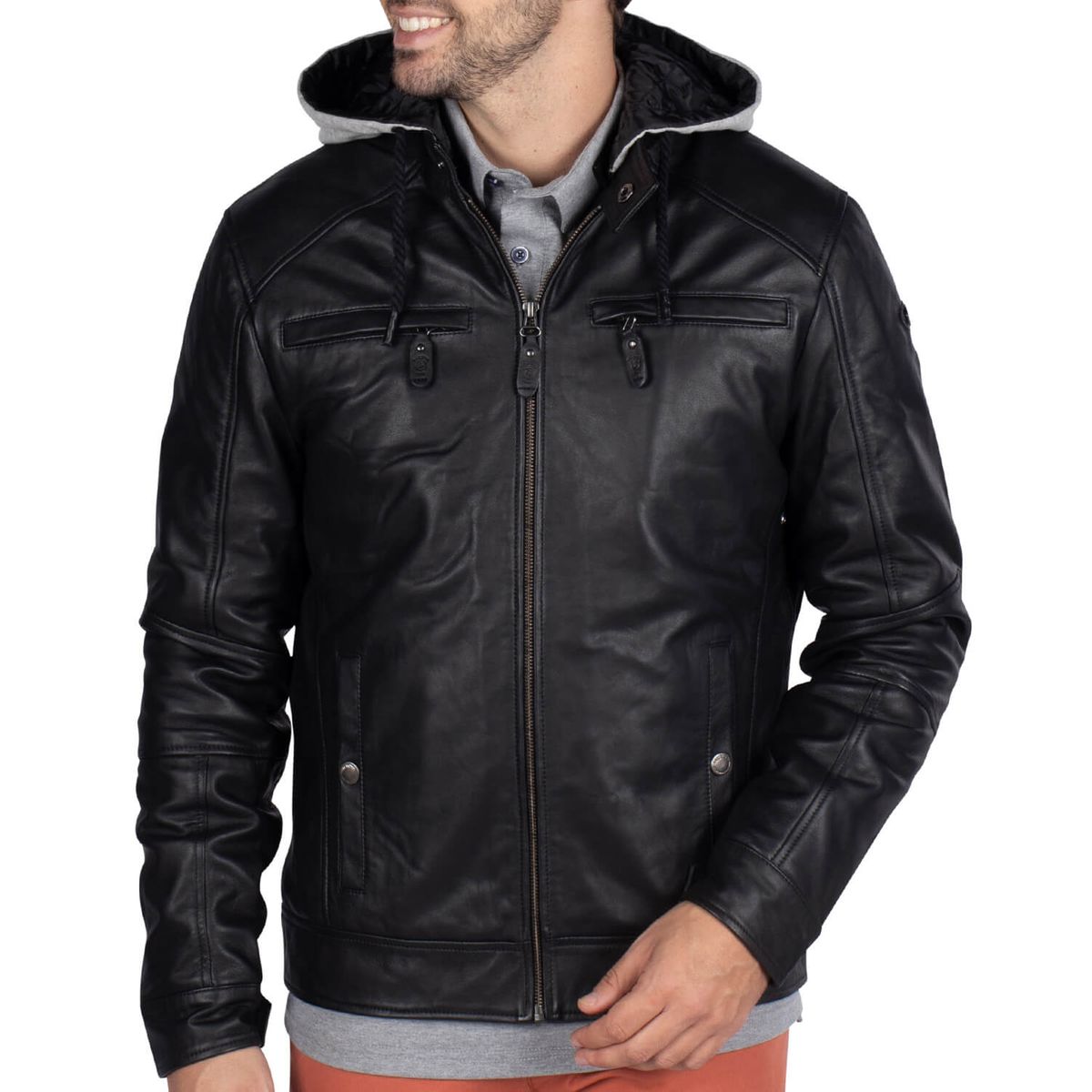 Blouson cuir la discount redoute