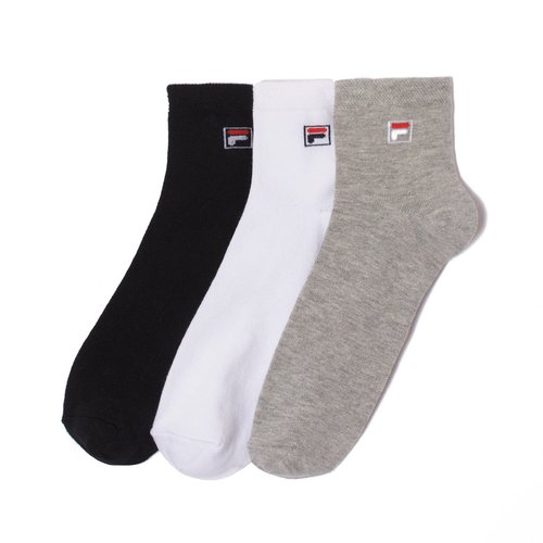 Socken unisex quarter2 grau + weiss + schwarz Fila | La Redoute
