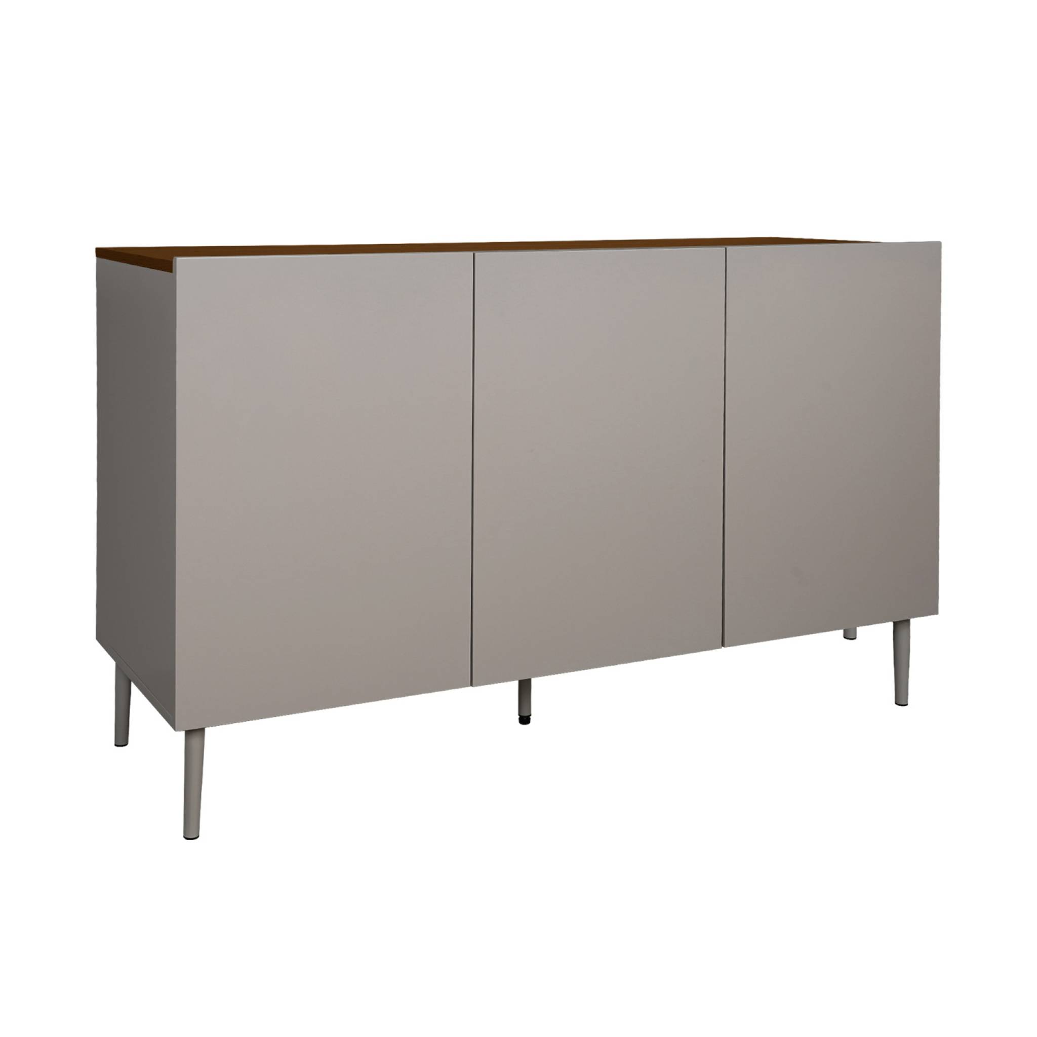 Buffet décor bois piétement métal 3 portes 120cm ASHTON, SWEEEK