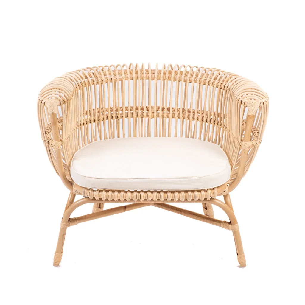 Fauteuil en rotin avec coussin HAVANA, HYDILE