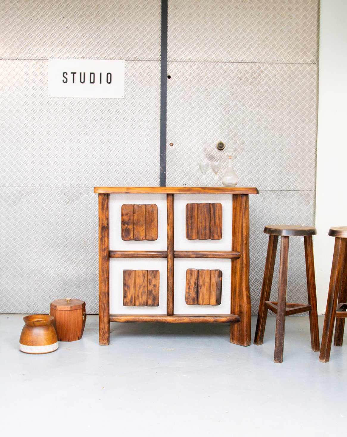 Bar en bois Bob N°14 - Bon état, DEBONGOUT