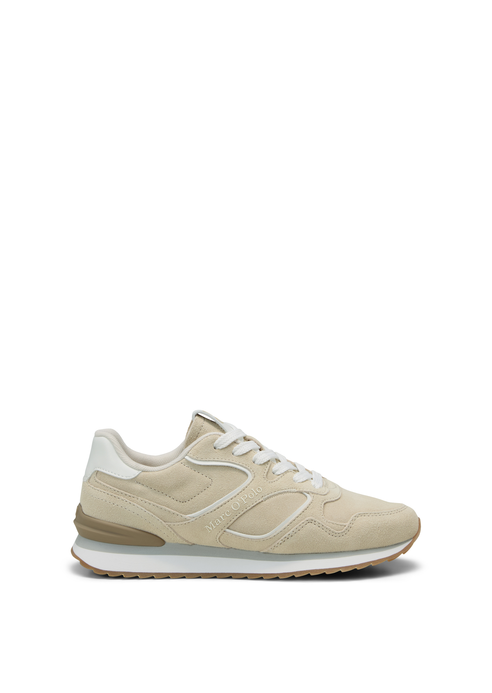 Sneaker modèle Maxima en cuir velours doux, MARC O'POLO