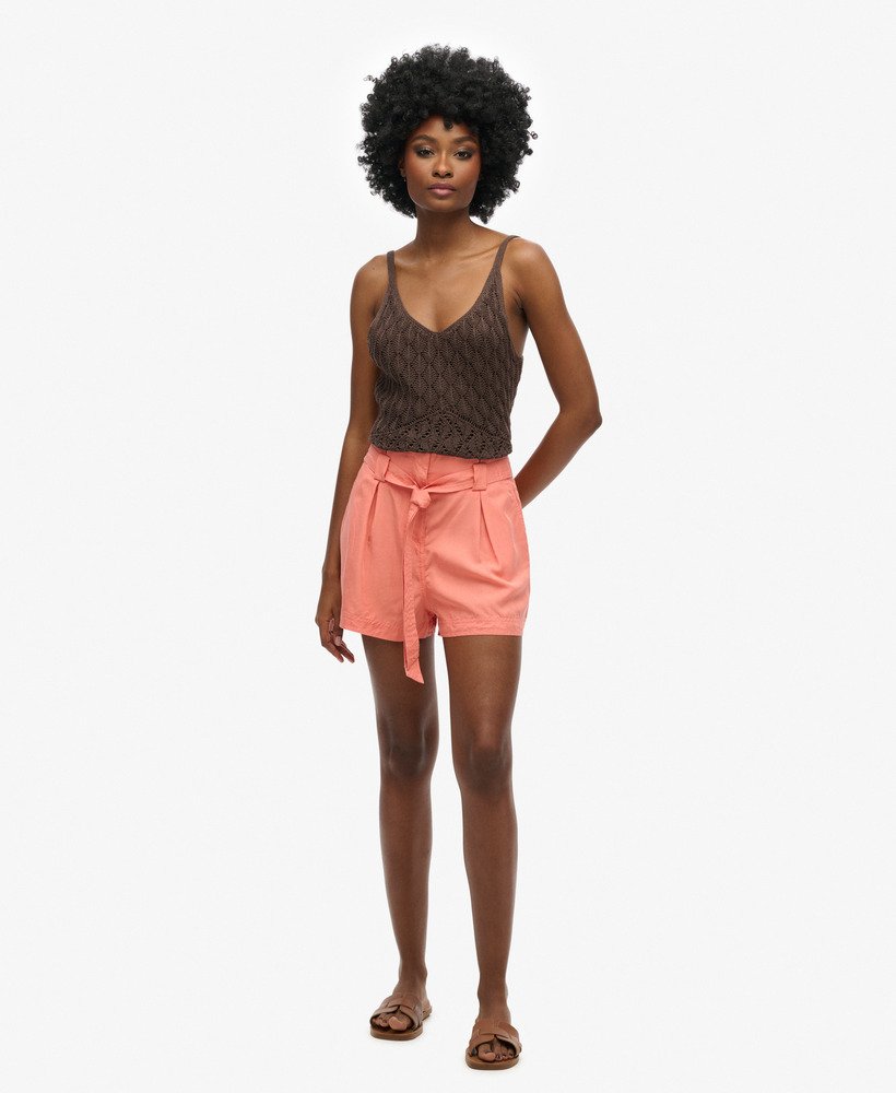 Short à taille froncée Desert, SUPERDRY