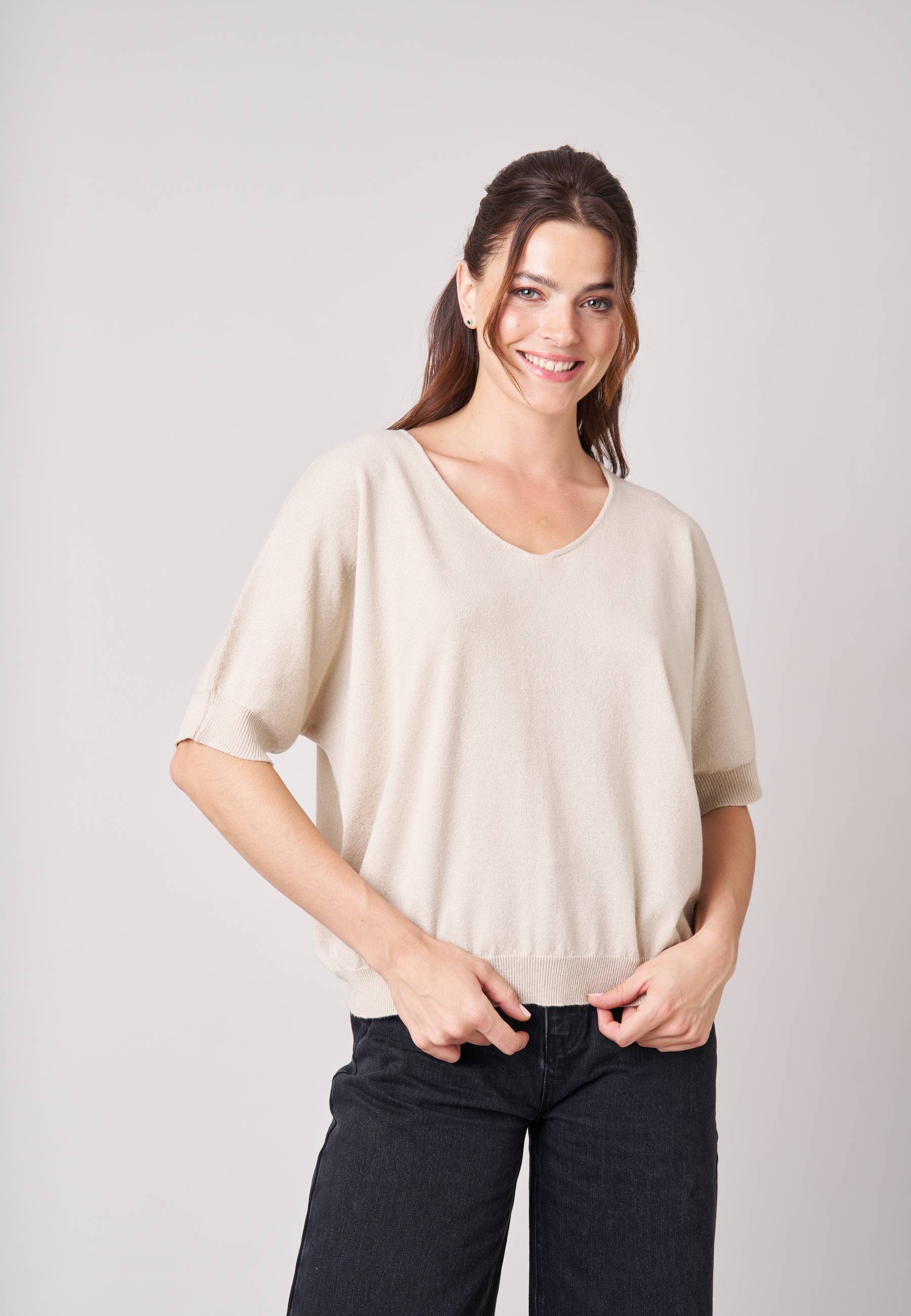 Pull femme effet brillant ZOFIA, DEELUXE