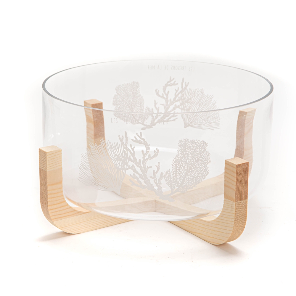 Saladier verre Coralie 24 cm, AMADEUS