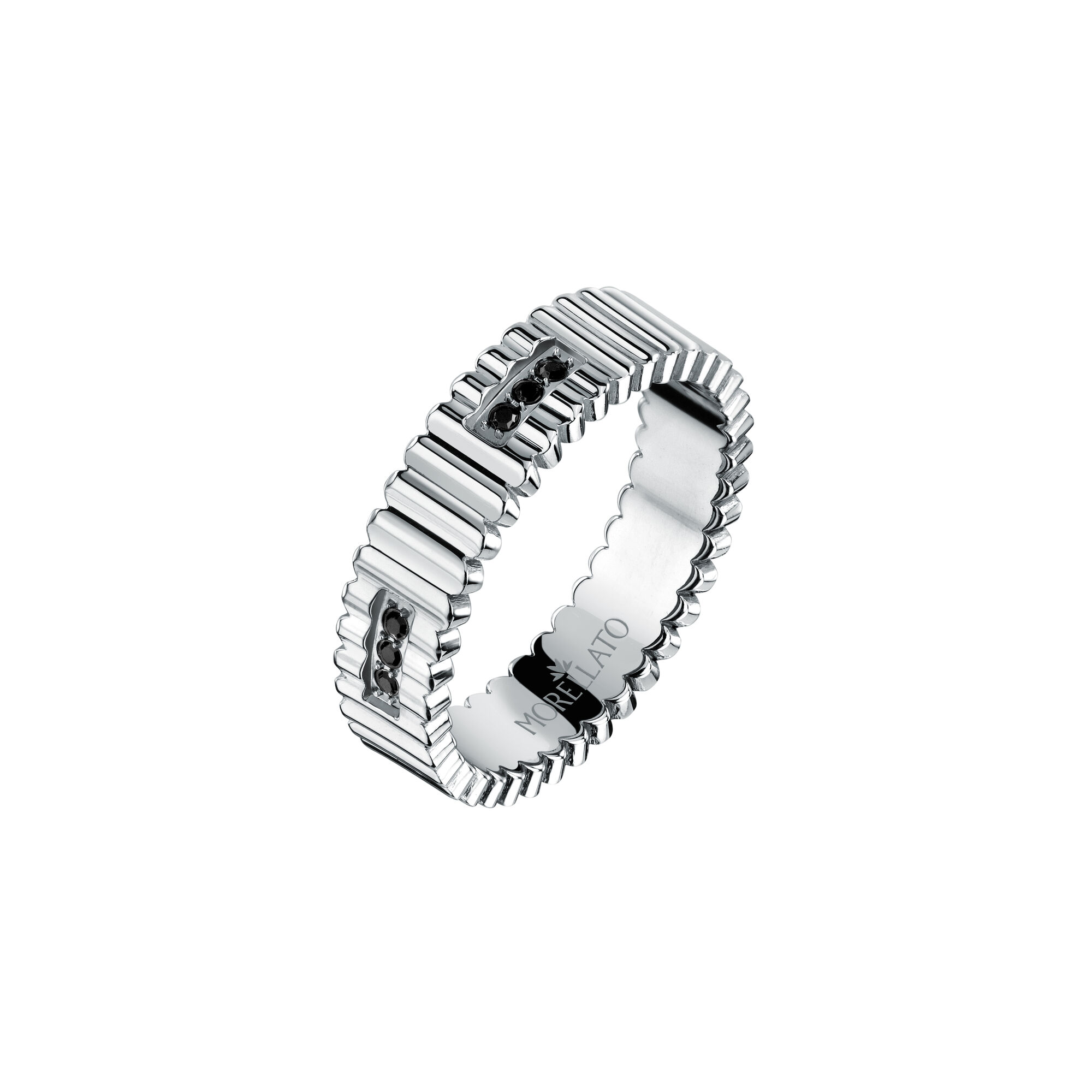 Bague en Acier, Pierre PP URBAN, MORELLATO