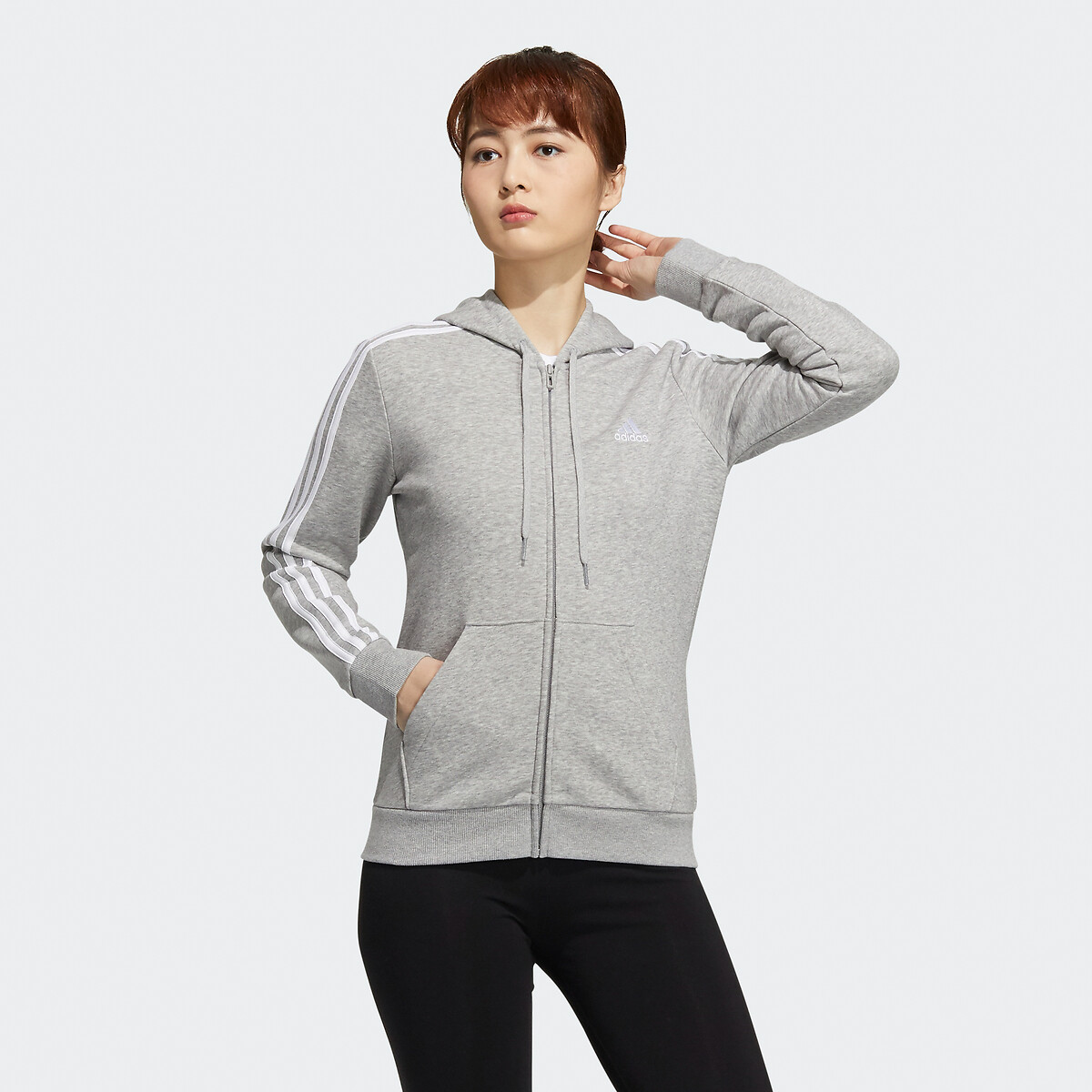 Adidas Essentials Fleece 3 Stripes Full zip Dames Hoodies online kopen