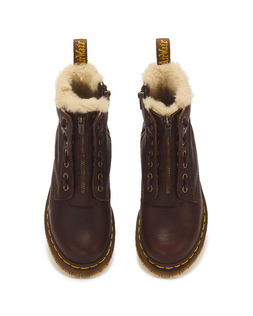 Dr. Martens Botas 1460 forradas, de piel, Grizzly — foto 6