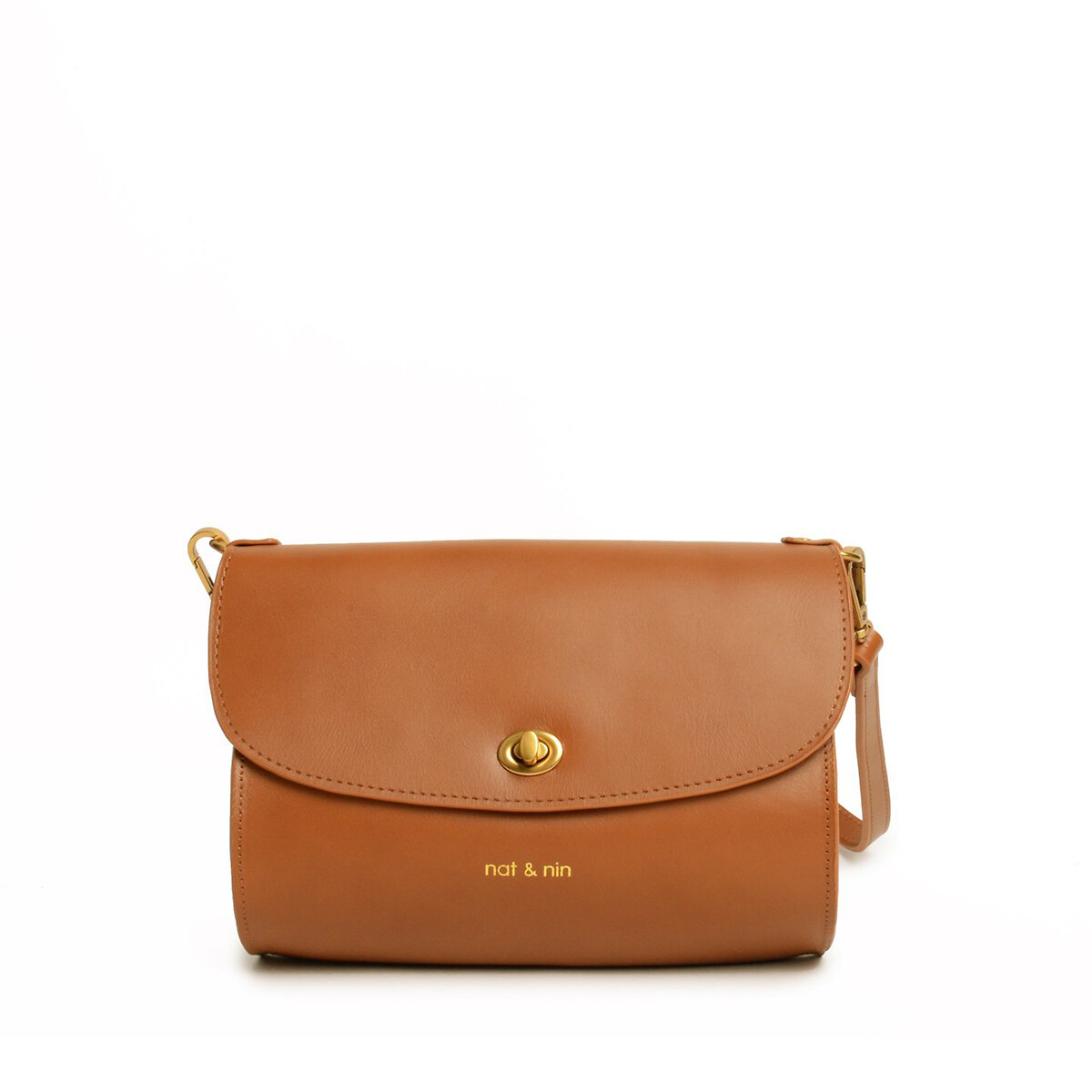 Coline Crossbody Flap Bag in Leather