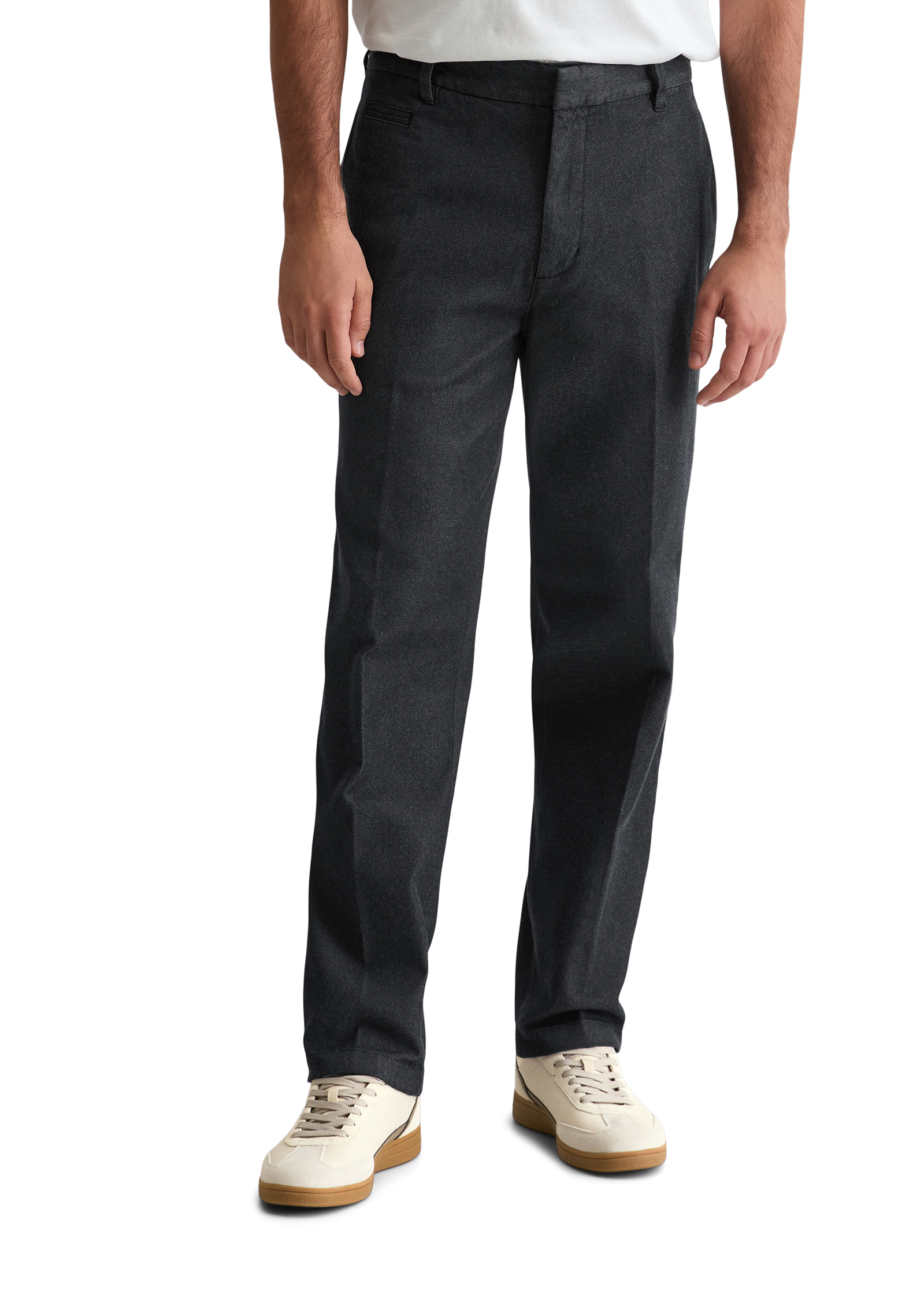 Pantalon modèle Bunkris droit en denim de coton bio, MARC O'POLO