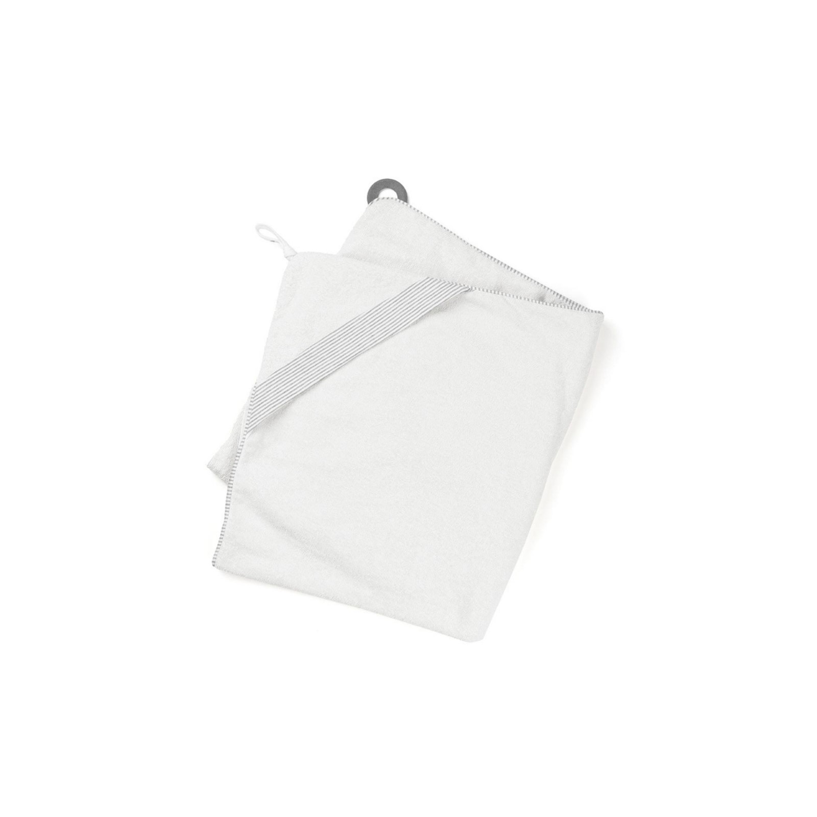 Cape de bain XL avec anneau de dentition Dry'n Play White, BABYMOOV