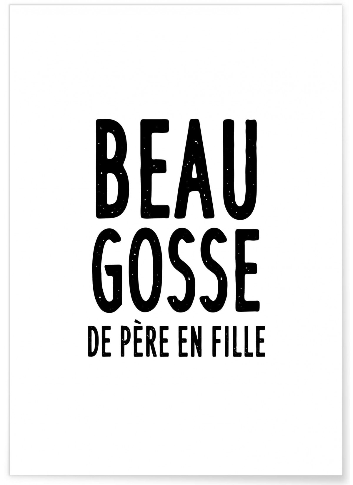Affiche Père fille, L'AFFICHERIE