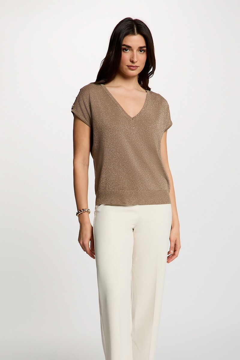Pull oversize, col V, MORGAN