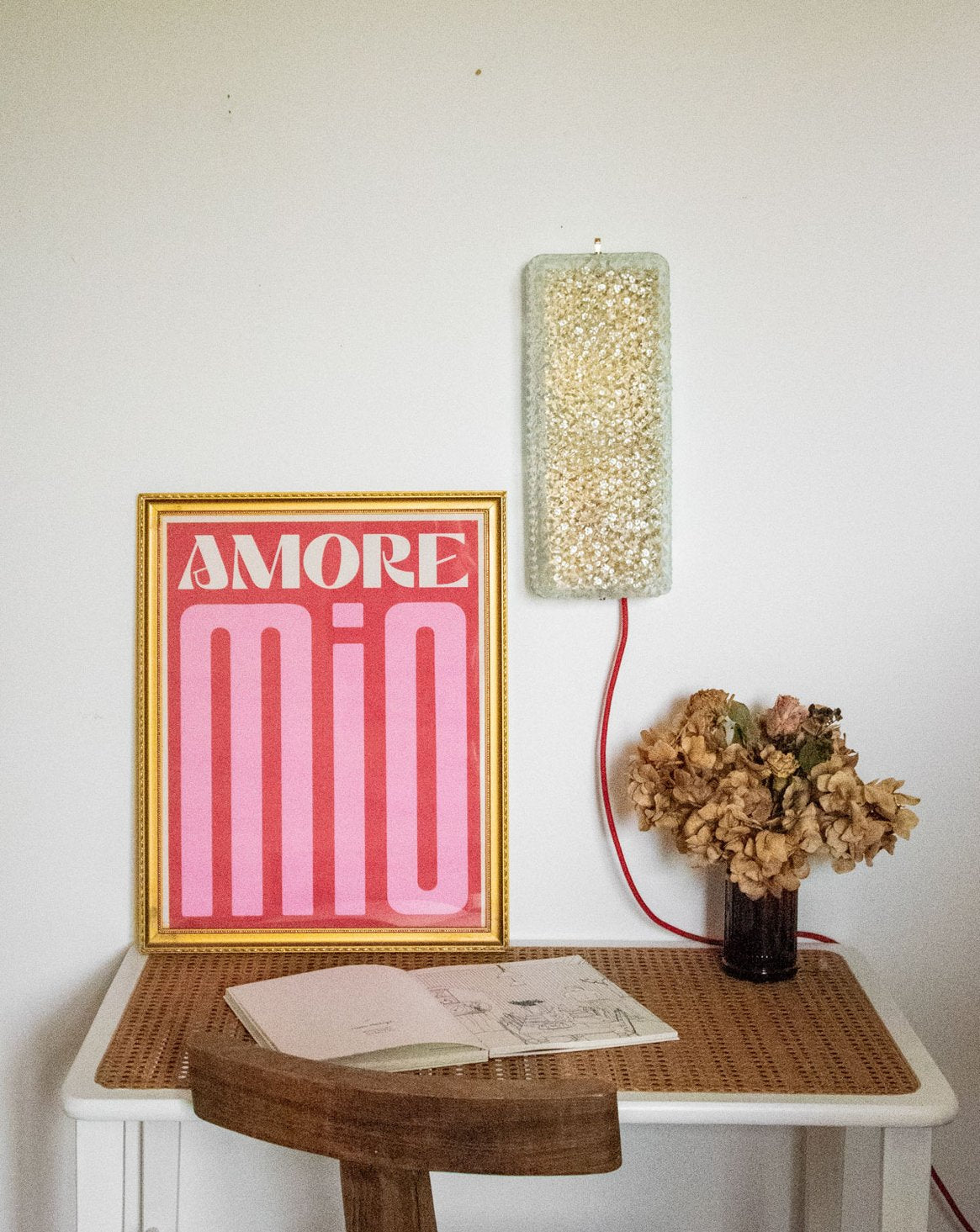Applique en verre Art déco Suzette N°158 - Bon état, DEBONGOUT