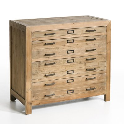 Septembre Solid Aged Pine Chest of Drawers AM.PM