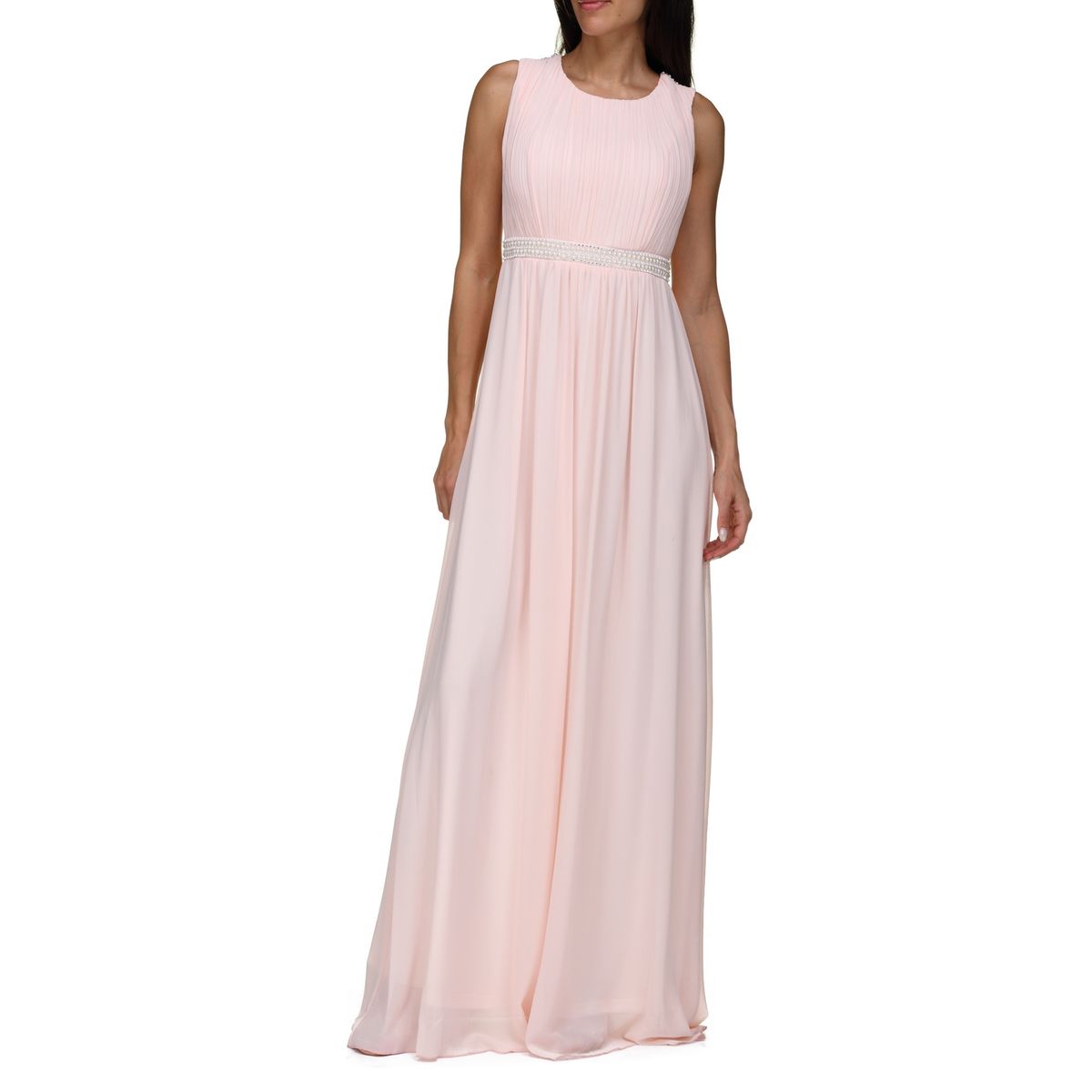 robe ceremonie rose pale femme