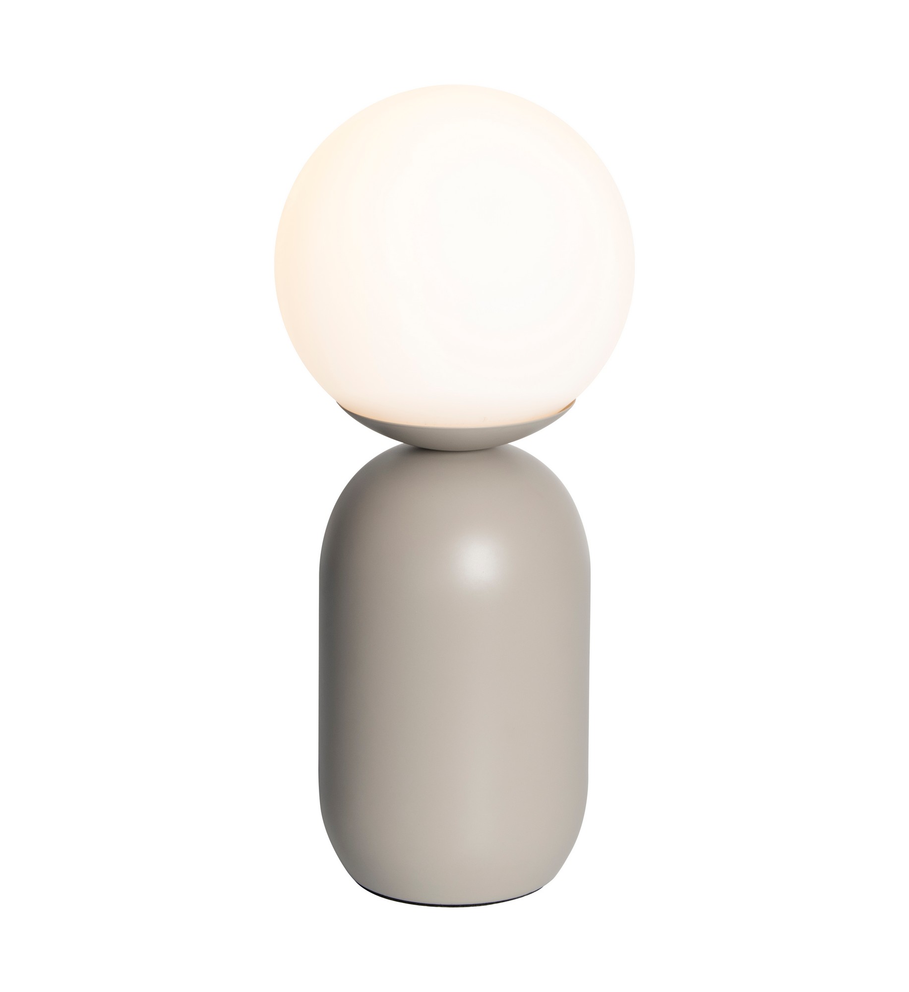 Lampe à poser style contemporain en métal et verre opale, NOTTI, NORDLUX