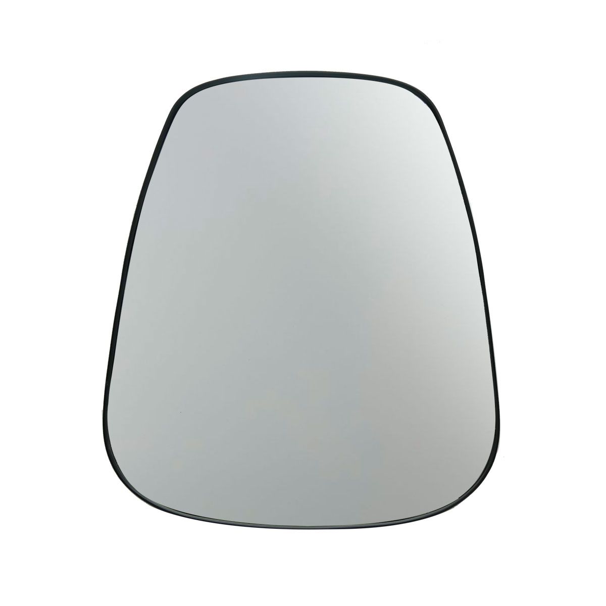 miroir trapeze couleur noir 40x49cm - romy