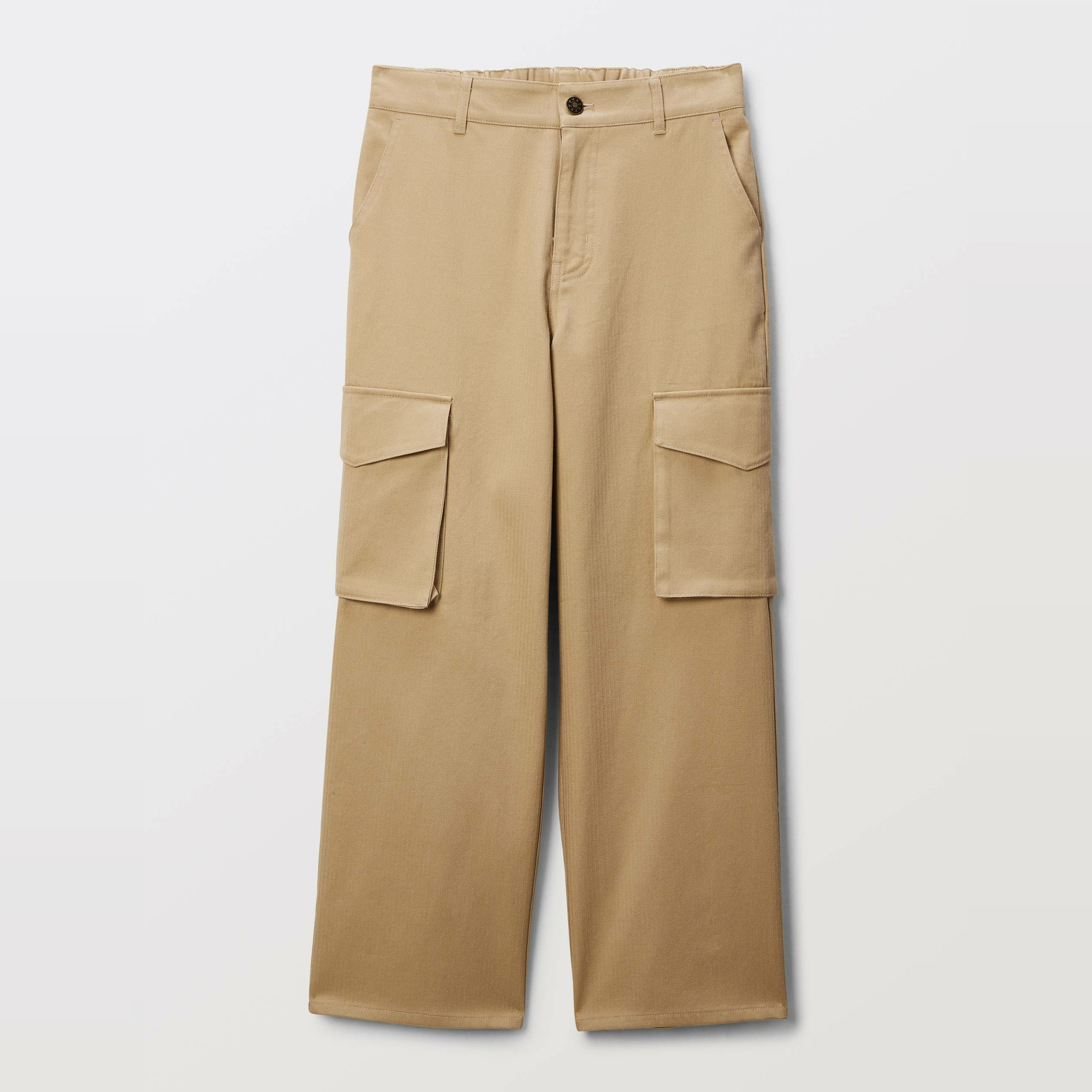 Pantalon cargo large en coton BIO GOTS, MONOPRIX