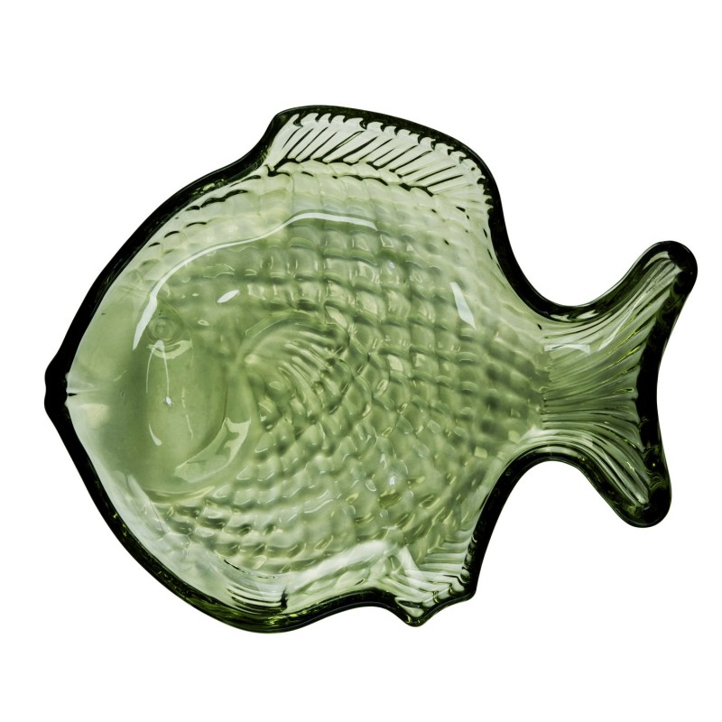 Petite assiette forme poisson verre, MADAM STOLTZ