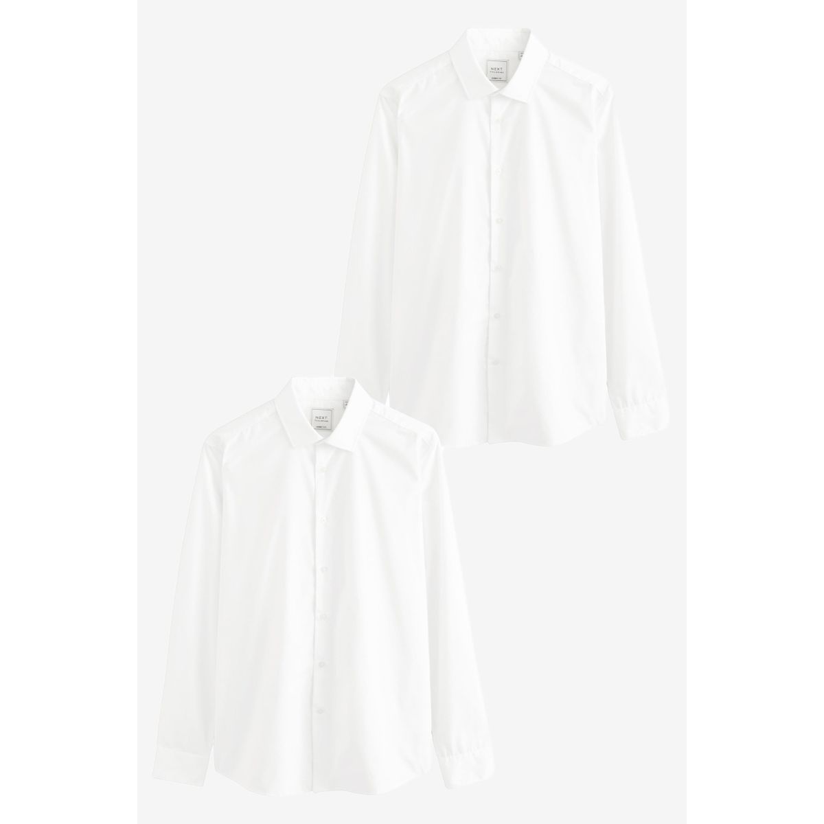 Chemise skinny manches longues lot de 2, NEXT